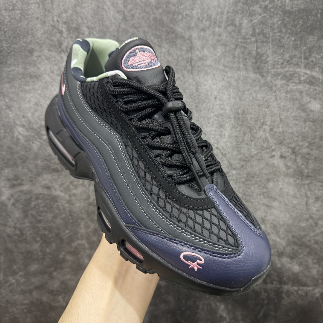 图片[3]-【EM纯原/小绿x】Corteiz x NK Air Max 95 联名复古舒适气垫运动鞋 FB2709-001 全部配色 原鞋开发生产 高度还原 一眼ZP既视感 男女鞋真标半码制 原楦原纸版数据开发 环保进口透气牛皮革材质 高弹EVA缓震中底组合开窗式Air气垫装置 外置防滑耐磨橡胶外底❗ 尺码：36 37.5 38 38.5 39 40 40.5 41 42 42.5 43 44 44.5 45 46 47.5-选品中心