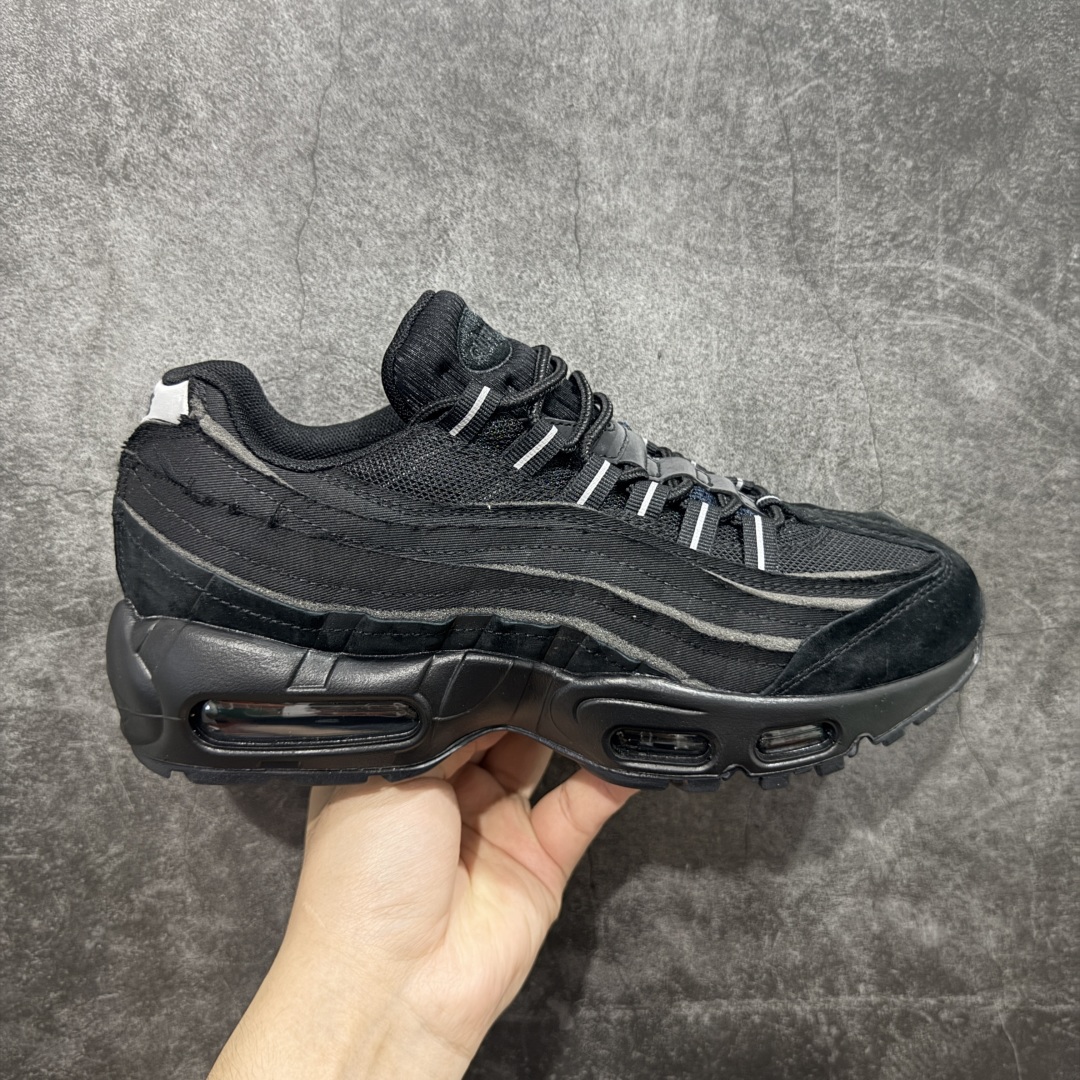 【EM纯原/小绿x】CDG x NK Air Max 95 OG 联名复古舒适气垫运动鞋 CU8406-001 全部配色 原鞋开发生产 高度还原 一眼ZP既视感 男女鞋真标半码制 原楦原纸版数据开发 环保进口透气牛皮革材质 高弹EVA缓震中底组合开窗式Air气垫装置 外置防滑耐磨橡胶外底❗ 尺码：36 37.5 38 38.5 39 40 40.5 41 42 42.5 43 44 44.5 45 46 47.5-选品中心