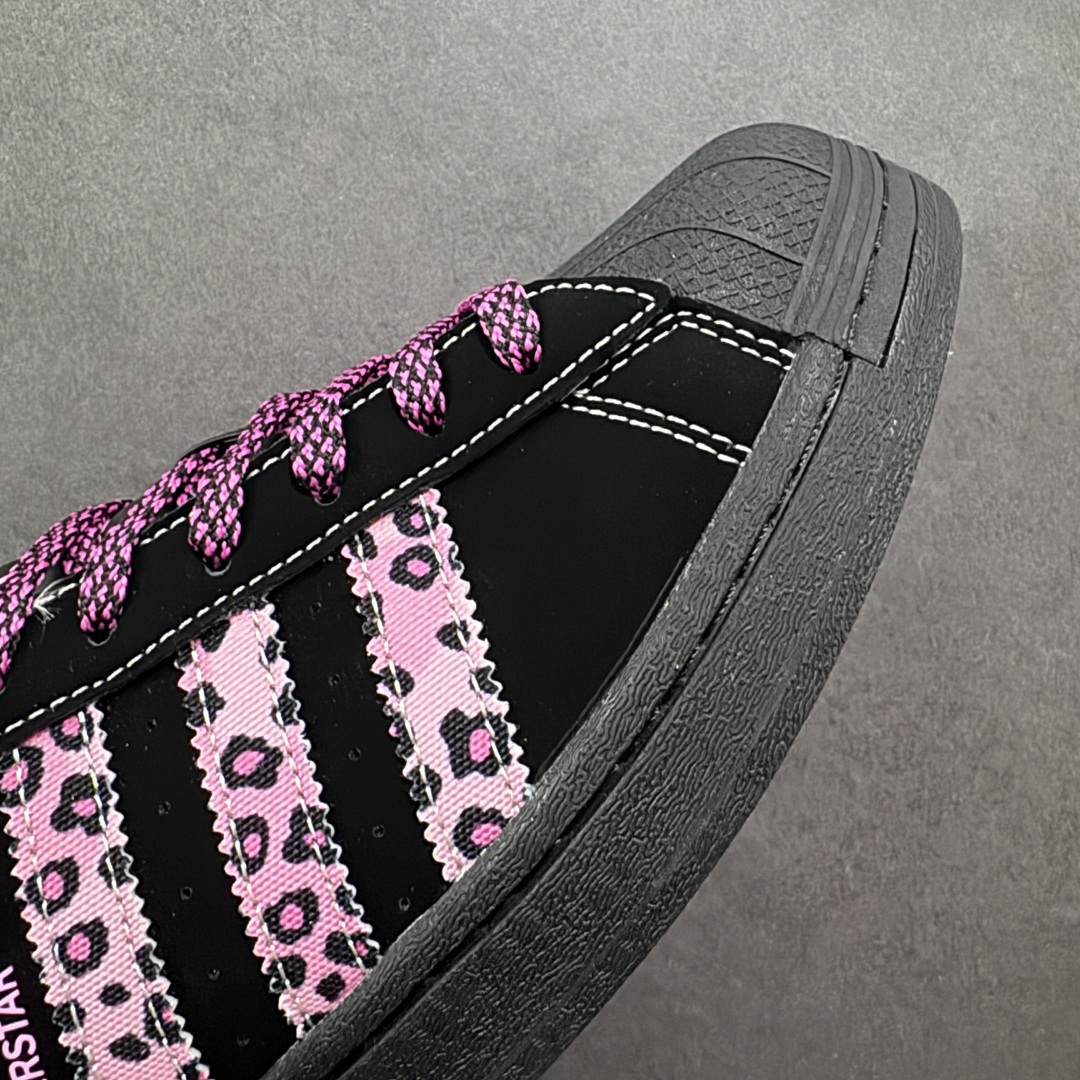 图片[5]-【定制版】AD Originals Superstar x PINK PANTHER 黑粉 采用全新头层拼接皮革材质 后跟采用特色3D立体印字 渠道正品订单 诠释市场最高工艺水平 全鞋进口头层皮料打造 区别市面普通真标版本，进出专柜无压力 货号：AD8018 尺码：36-45-选品中心