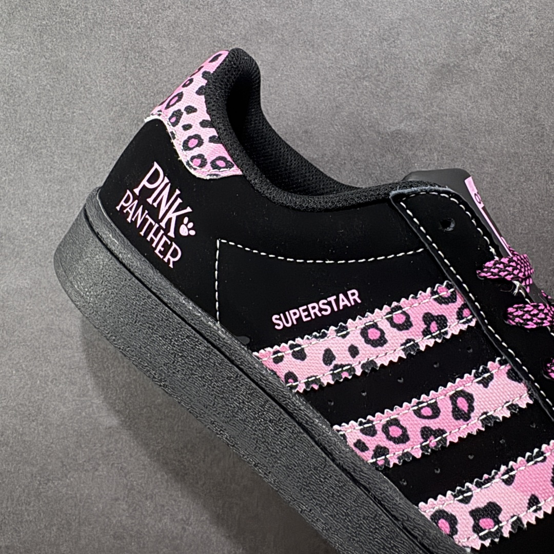 图片[6]-【定制版】AD Originals Superstar x PINK PANTHER 黑粉 采用全新头层拼接皮革材质 后跟采用特色3D立体印字 渠道正品订单 诠释市场最高工艺水平 全鞋进口头层皮料打造 区别市面普通真标版本，进出专柜无压力 货号：AD8018 尺码：36-45-选品中心