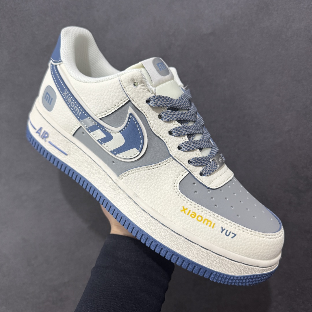 图片[3]-【定制版】Nike Air Force 1\’07 Low 小米联名 YU7蓝 空军一号低帮休闲板鞋 XX3168-218  原楦头原纸板 原装鞋盒 定制五金配件 内置全掌气垫 原厂鞋底   尺码：36 36.5 37.5 38 38.5 39 40 40.5 41 42 42.5 43 44 44.5 45-选品中心