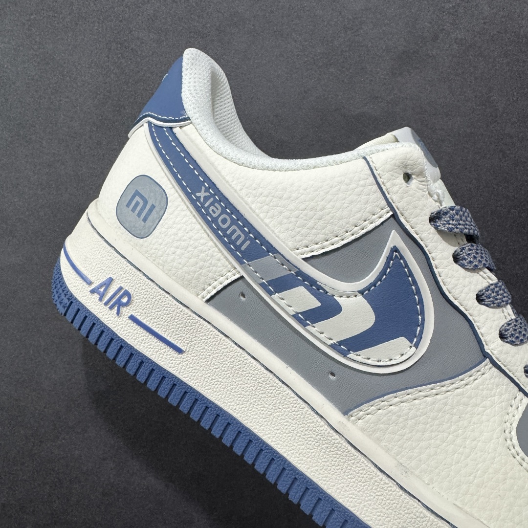 图片[6]-【定制版】Nike Air Force 1\’07 Low 小米联名 YU7蓝 空军一号低帮休闲板鞋 XX3168-218  原楦头原纸板 原装鞋盒 定制五金配件 内置全掌气垫 原厂鞋底   尺码：36 36.5 37.5 38 38.5 39 40 40.5 41 42 42.5 43 44 44.5 45-选品中心
