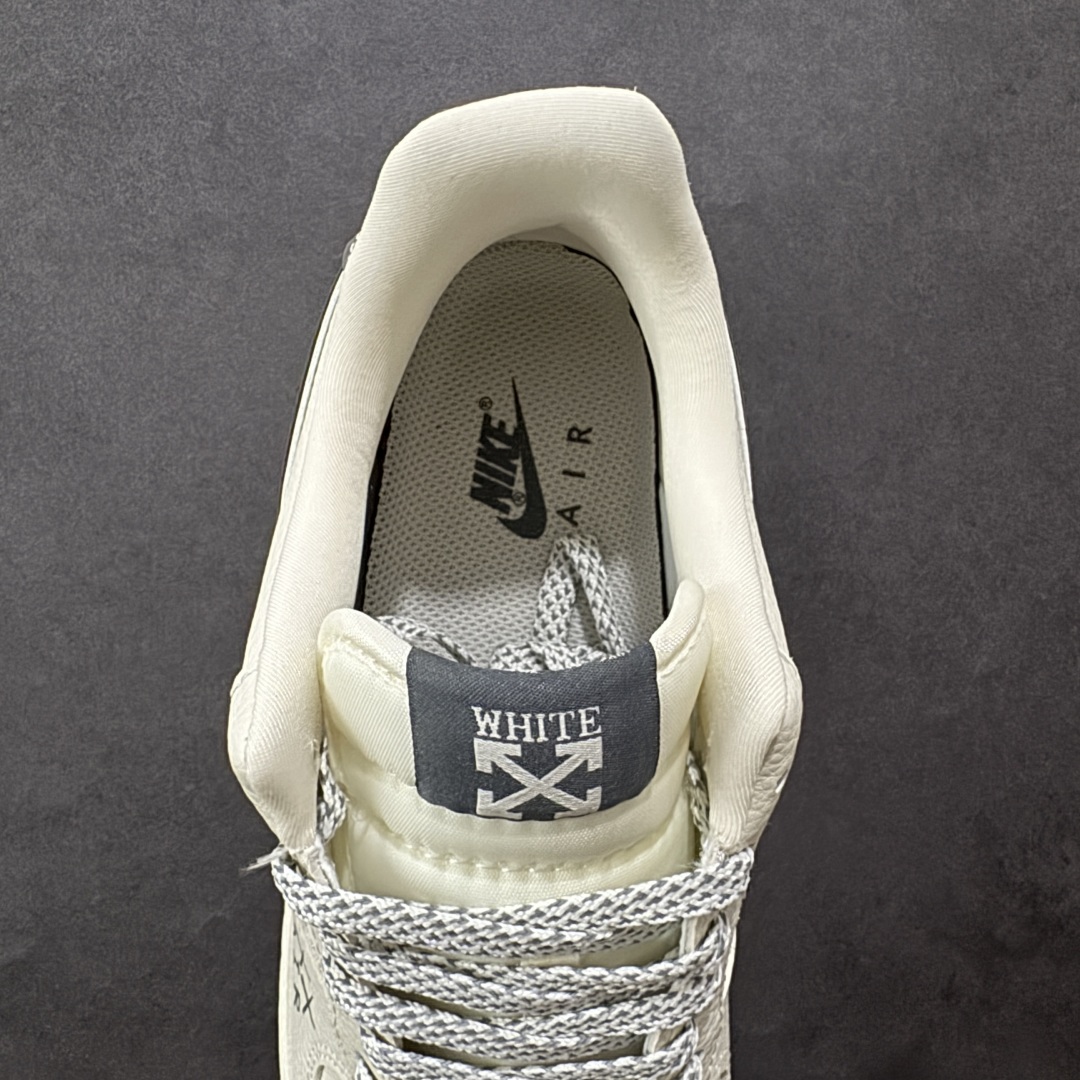 图片[7]-【定制版】Nike Air Force 1\’07 Low OFF-WHITE联名 米灰英文反光 空军一号低帮休闲板鞋 KJ1688-004  #原楦头原纸板 原装鞋盒 定制五金配件 内置全掌气垫 原厂鞋底   尺码：36 36.5 37.5 38 38.5 39 40 40.5 41 42 42.5 43 44 44.5 45-选品中心