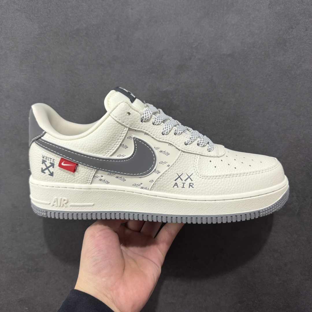 【定制版】Nike Air Force 1\'07 Low OFF-WHITE联名 米灰英文反光 空军一号低帮休闲板鞋 KJ1688-004  #原楦头原纸板 原装鞋盒 定制五金配件 内置全掌气垫 原厂鞋底   尺码:36 36.5 37.5 38 38.5 39 40 40.5 41 42 42.5 43 44 44.5 45-选品中心