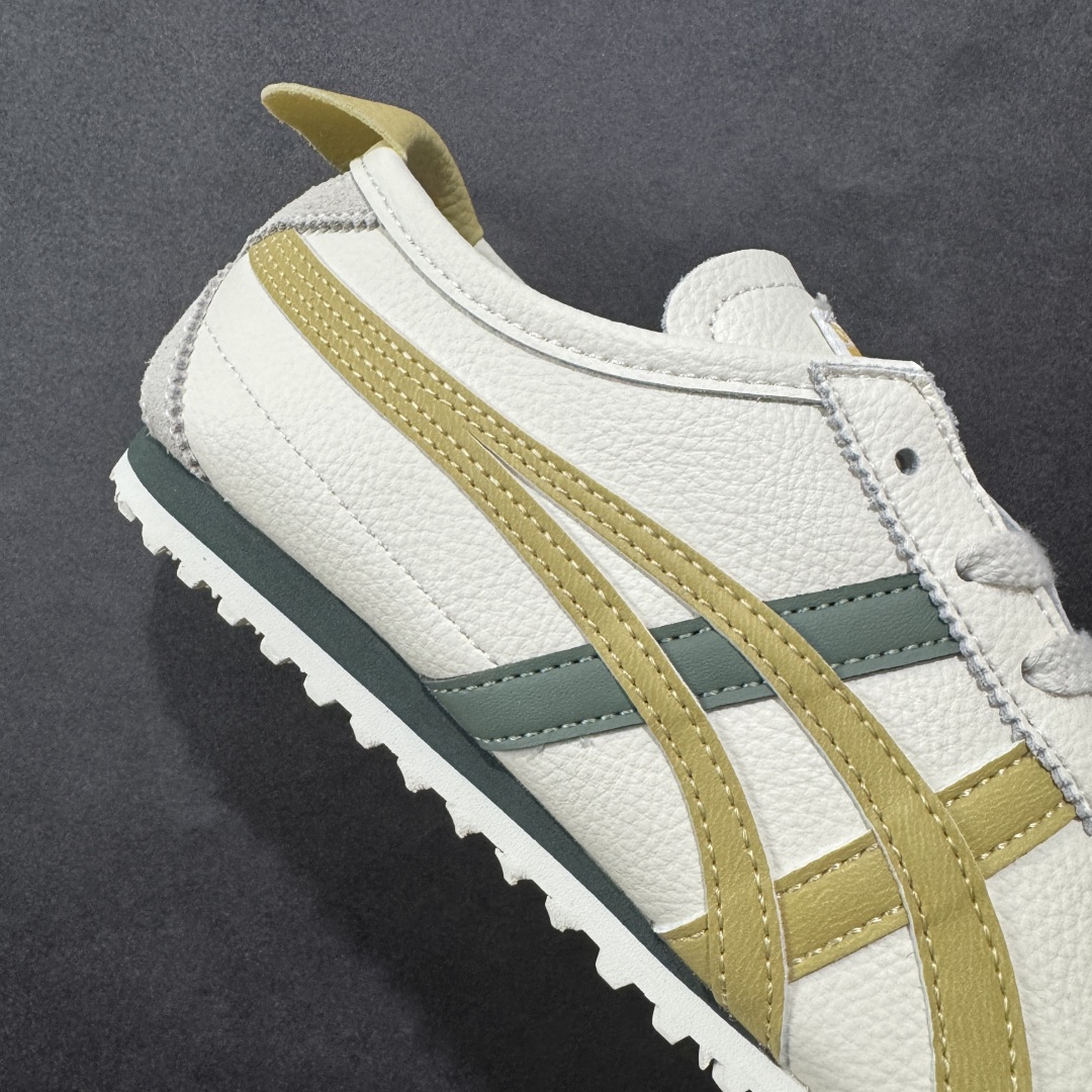 图片[6]-【公司级】Asics Onitsuka Tiger MEXICO 66 亚瑟士鬼冢虎复古经典板鞋 头层材料 质感柔软度满分 长期生产补货永不断码 超成熟稳定的做工品控 原装全套纸板楦头开发 原汁原味 完美呈现版型 私模正确鞋底咬花纹路 一比一鞋头弧度高度鞋身弧度 绝不口嗨 细节品控鞋型随意秒杀市面 原档咬花纹路私模大底 一个单元有六个三角形 总体形拼接呈现花瓣状 官方四联吊牌 原装Ortholite轻量化鞋垫 原盒原配 质保卡 说明书 钢印防尘纸 纸板中底带钢印 乳胶组合鞋垫 支持全方位的对比专柜 产品从款式颜色造型上体现出追求舒适和细节的完美 鞋类更是推崇手工制作的严谨与完美 融舒适性与可穿性的设计风格 注重细节的完美和别致魅力 既保持稳重 又不失轻松的时尚感 尺码：36 37 37.5 38 39 39.5 40 40.5 41.5 42 42.5 43.5 44 45-选品中心
