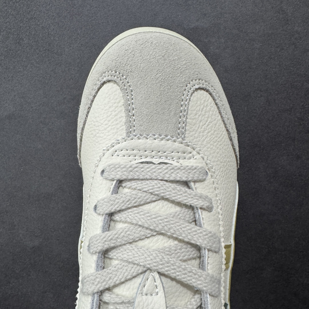 图片[8]-【公司级】Asics Onitsuka Tiger MEXICO 66 亚瑟士鬼冢虎复古经典板鞋 头层材料 质感柔软度满分 长期生产补货永不断码 超成熟稳定的做工品控 原装全套纸板楦头开发 原汁原味 完美呈现版型 私模正确鞋底咬花纹路 一比一鞋头弧度高度鞋身弧度 绝不口嗨 细节品控鞋型随意秒杀市面 原档咬花纹路私模大底 一个单元有六个三角形 总体形拼接呈现花瓣状 官方四联吊牌 原装Ortholite轻量化鞋垫 原盒原配 质保卡 说明书 钢印防尘纸 纸板中底带钢印 乳胶组合鞋垫 支持全方位的对比专柜 产品从款式颜色造型上体现出追求舒适和细节的完美 鞋类更是推崇手工制作的严谨与完美 融舒适性与可穿性的设计风格 注重细节的完美和别致魅力 既保持稳重 又不失轻松的时尚感 尺码：36 37 37.5 38 39 39.5 40 40.5 41.5 42 42.5 43.5 44 45-选品中心