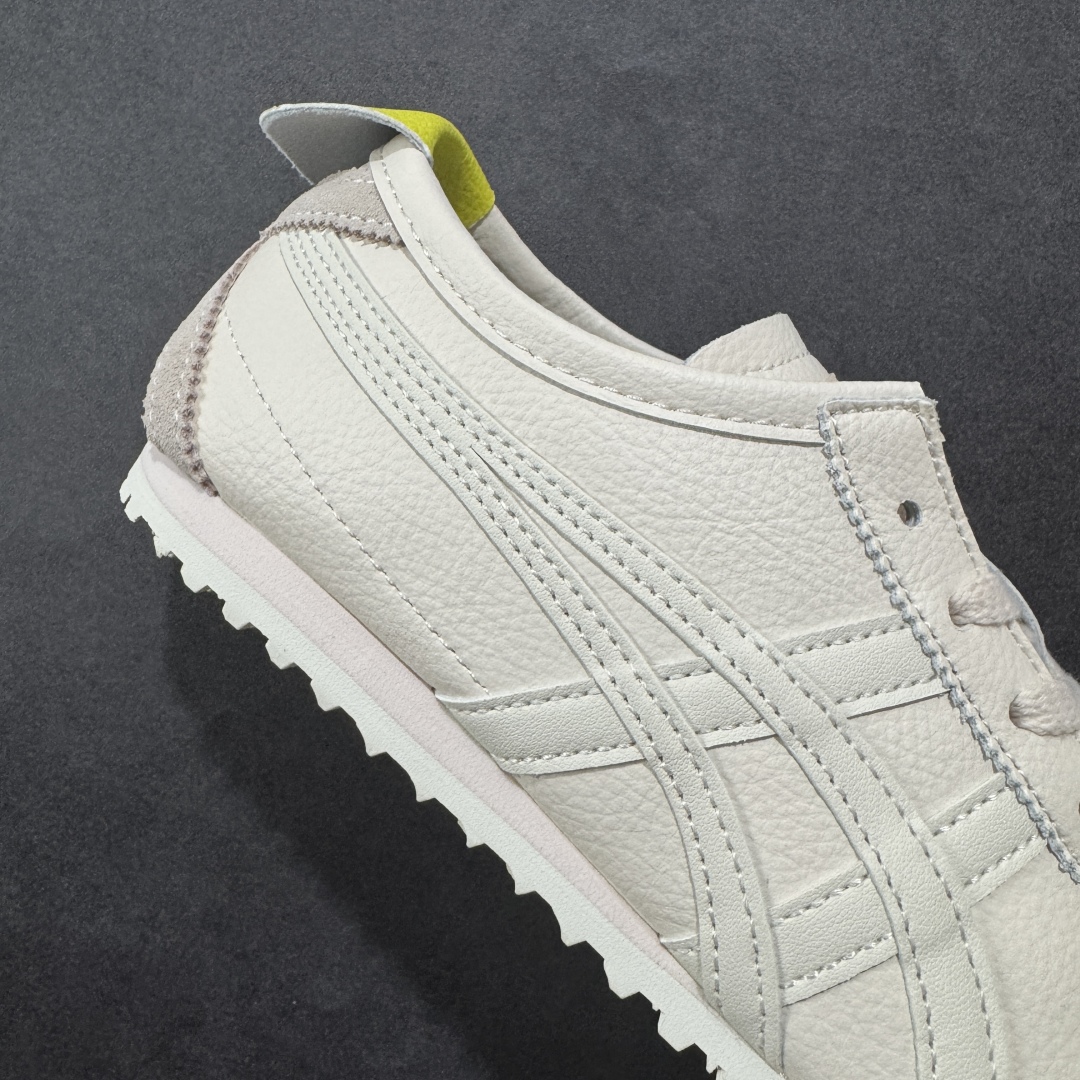 图片[6]-【公司级】Asics Onitsuka Tiger MEXICO 66 亚瑟士鬼冢虎复古经典板鞋 头层材料 质感柔软度满分 长期生产补货永不断码 超成熟稳定的做工品控 原装全套纸板楦头开发 原汁原味 完美呈现版型 私模正确鞋底咬花纹路 一比一鞋头弧度高度鞋身弧度 绝不口嗨 细节品控鞋型随意秒杀市面 原档咬花纹路私模大底 一个单元有六个三角形 总体形拼接呈现花瓣状 官方四联吊牌 原装Ortholite轻量化鞋垫 原盒原配 质保卡 说明书 钢印防尘纸 纸板中底带钢印 乳胶组合鞋垫 支持全方位的对比专柜 产品从款式颜色造型上体现出追求舒适和细节的完美 鞋类更是推崇手工制作的严谨与完美 融舒适性与可穿性的设计风格 注重细节的完美和别致魅力 既保持稳重 又不失轻松的时尚感 尺码：36 37 37.5 38 39 39.5 40 40.5 41.5 42 42.5 43.5 44 45-选品中心