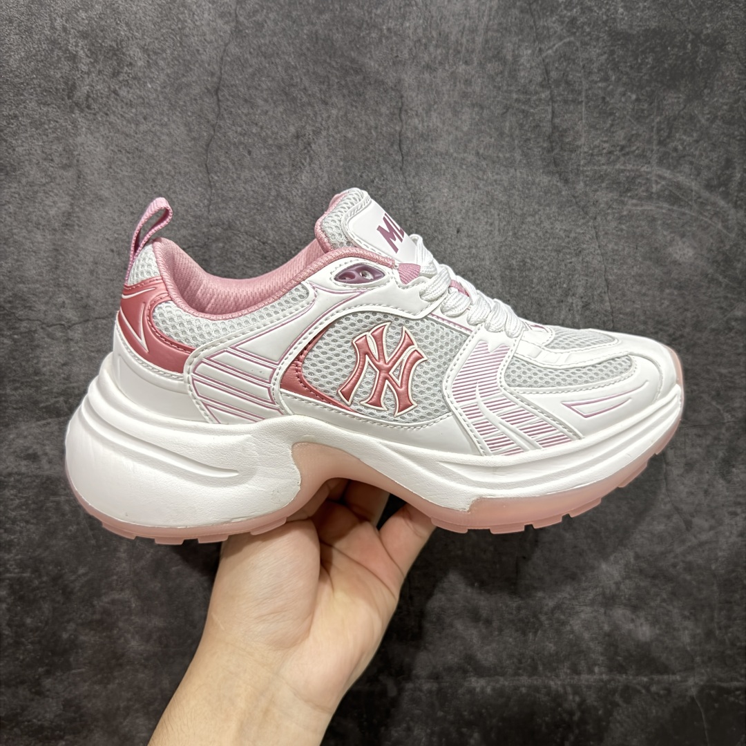 【纯原版】MLB Winner Chunky 25新款 NY百搭舒适休闲潮流运动厚底增高 防滑耐磨 低帮 老爹鞋白粉色 潮流厚底时尚街头赛博老爹鞋 MLB官方同步出货 虞书欣等众多潮流明星同款 高弹双层MD大底 原楦原档案数据开发版型(完美鞋头弧度/后套收口效果🆚市面文案版本‼️) 原厂立体填充鞋舌海绵 中底注胶孔原数据开发模具大底原厂转印标市面上唯一纯原版本 原材料打造 内增高6cm 原厂1:1模具开发 原厂进口纳米材质 原厂 全套手提袋 原盒雷射防伪标包装 天猫订单品质 官网尺码:35 36 36.5 37.5 38 38.5 39 40-选品中心