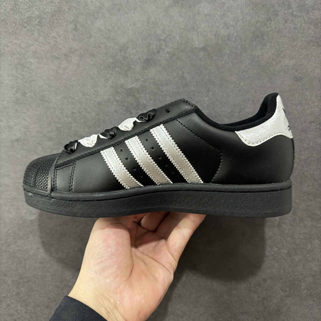 图片[2]-【公司级】阿迪达斯 Adidas Originals Superstar II 联名 凯蒂猫 黑白 经典贝壳头系列 低帮休闲运动板鞋 全配色原鞋开发版型正确原底原料全鞋采用原厂SD皮料重资打造细节无敌清洁度完美诠释最高工艺 货号：JI0079 尺码：36 36.5 37 38 38.5 39 40-选品中心