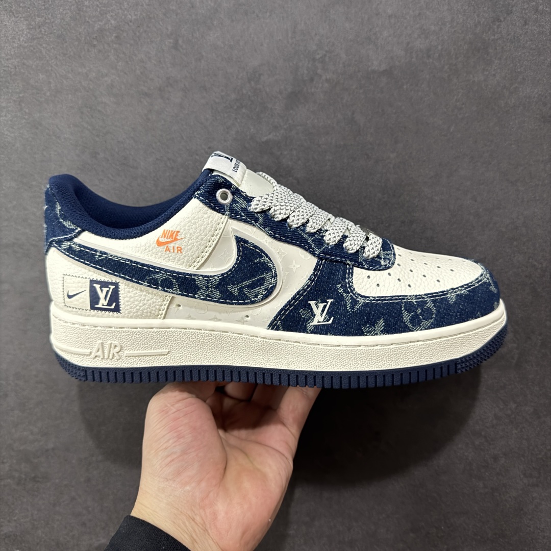 【定制版】Nike Air Force 1\'07 Low LV联名 前掌蓝牛仔 空军一号低帮休闲板鞋 YX5066-355  #原楦头原纸板 原装鞋盒 定制五金配件 内置全掌气垫 原厂鞋底   尺码:36 36.5 37.5 38 38.5 39 40 40.5 41 42 42.5 43 44 44.5 45-选品中心