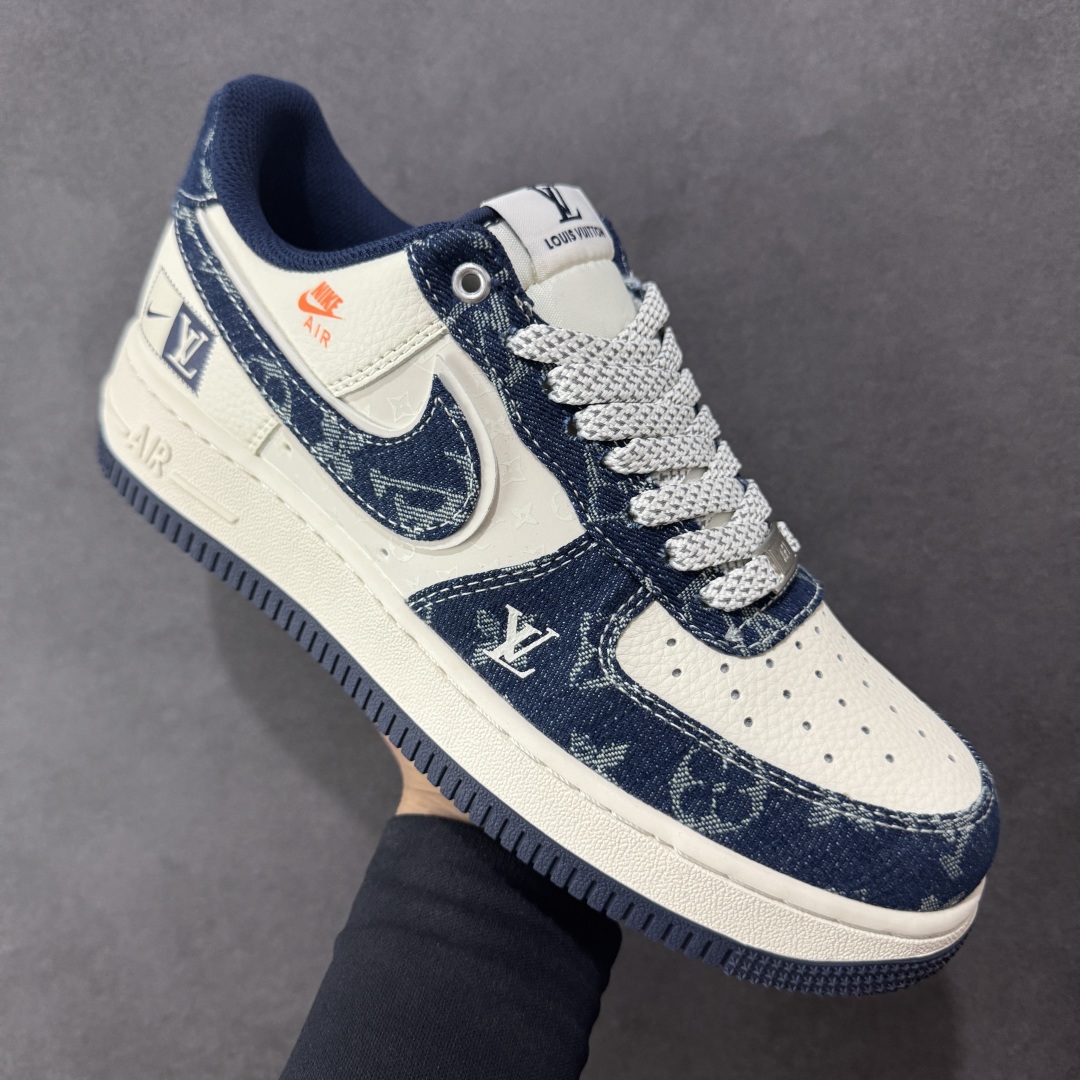 图片[3]-【定制版】Nike Air Force 1\’07 Low LV联名 前掌蓝牛仔 空军一号低帮休闲板鞋 YX5066-355  #原楦头原纸板 原装鞋盒 定制五金配件 内置全掌气垫 原厂鞋底   尺码：36 36.5 37.5 38 38.5 39 40 40.5 41 42 42.5 43 44 44.5 45-选品中心