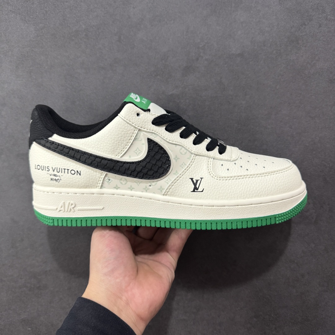【定制版】Nike Air Force 1\'07 Low LV联名 米黑鳞纹绿底 空军一号低帮休闲板鞋 QW5836-008  #原楦头原纸板 原装鞋盒 定制五金配件 内置全掌气垫 原厂鞋底   尺码:36 36.5 37.5 38 38.5 39 40 40.5 41 42 42.5 43 44 44.5 45-选品中心