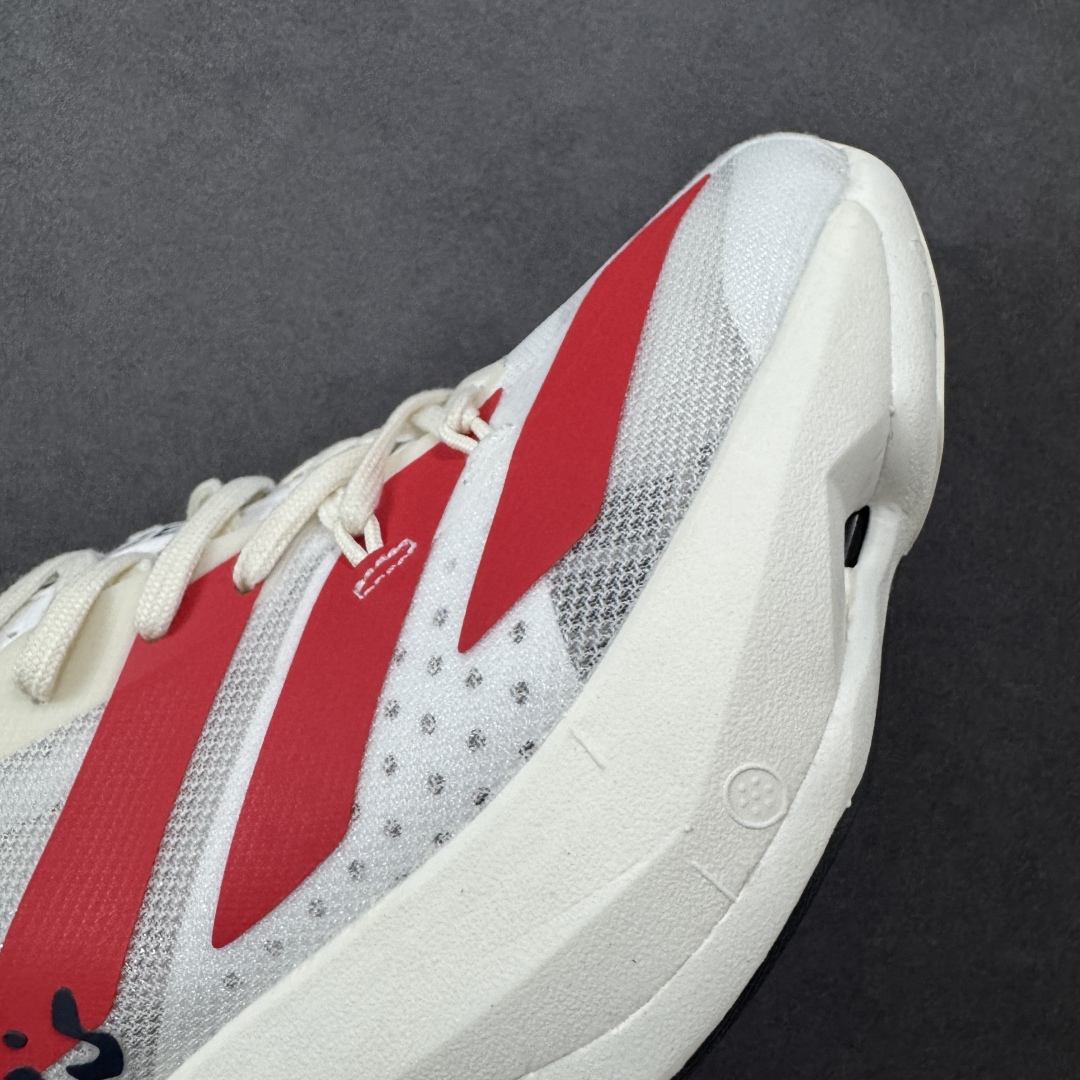 图片[5]-【HD真碳组合底】adidas Adizero Adios Pro 3 舒适百搭减震防滑耐磨 低帮 碳板 马拉松跑步鞋 波士顿3代夏季透气网眼竞速跑鞋 GW7261 延续爪型玻璃纤维推进系统 进化为全掌式的ENERGY RODS 2.0 从脚跟到脚趾的一体成形设计 强化整体推进力 提升速度表现 升级透气鞋面更具支撑性 利用ENGINEERED MESH技术进行不同密度织纹 强化支撑性 更使用50%以上的回收材料製成 减低塑料浪费 此外变薄的鞋舌为前掌提供更多空间 提供跑者更好的穿着感受 马牌轮胎大底耐磨性佳 大底全掌采用耐磨的Continental马牌轮胎大底 在各种环境下保有良好抓地力 尺码：36-45-选品中心