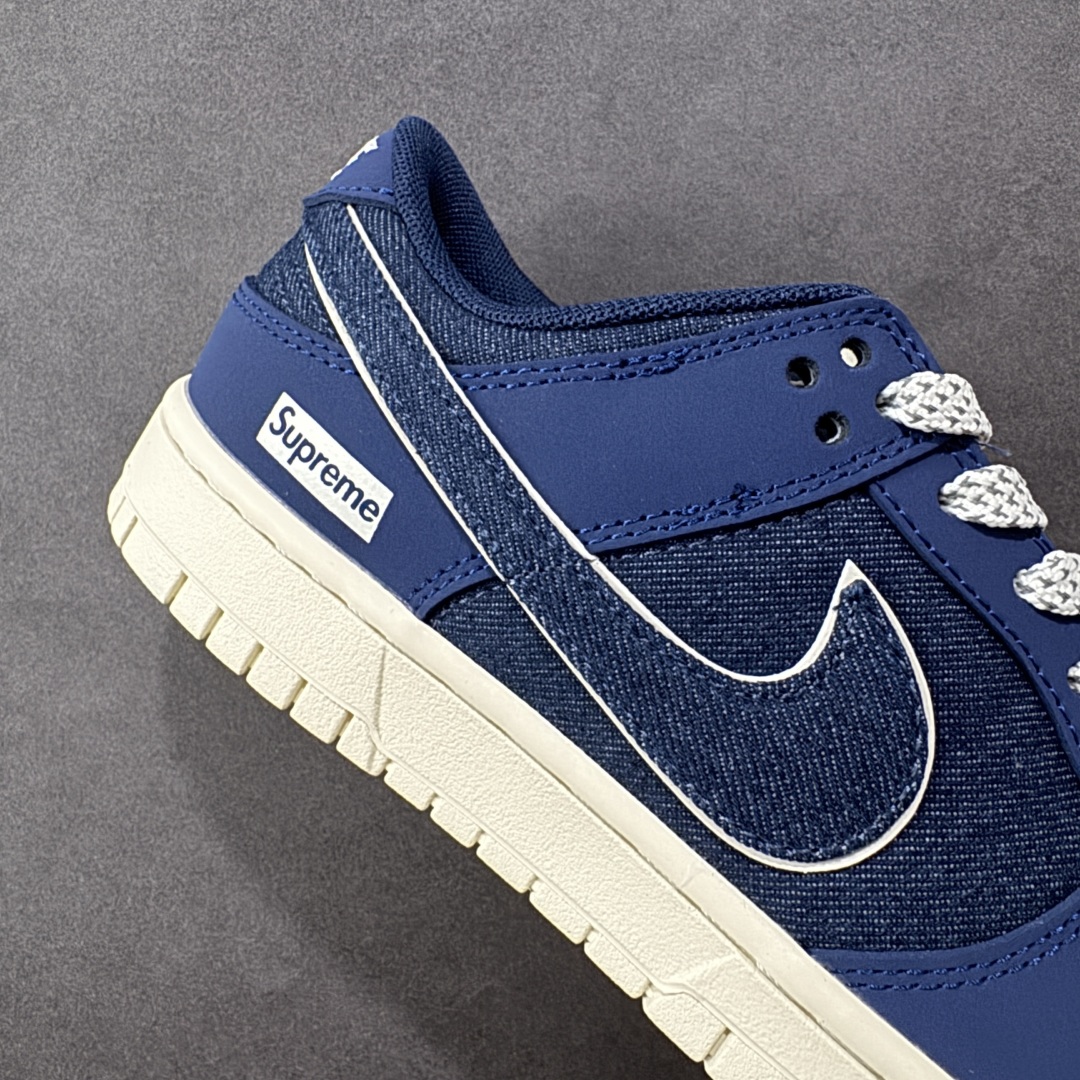 图片[6]-【定制版】Nike SB Dunk Low x Supreme 蓝黑小勾 纯原大厂出品 极力推荐 原装头层材料 独家版型蒸餾加工 帶來的是更好的视觉和脚感体验 大厂纯原品质出货 清洁度 电绣工艺 皮料切割干净无任何毛边 细节完美 货号：XD1588 222 尺码：36 36.5 37.5 38 38.5 39 40 40.5 41 42 42.5 43 44 44.5 45-选品中心