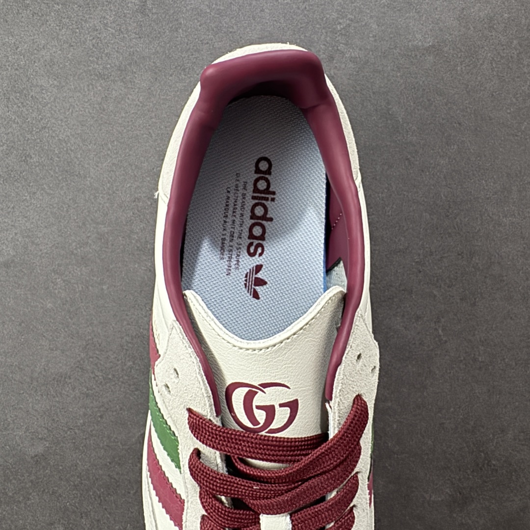 图片[7]-【定制版】adidas originals Samba OG x GUCCI 灰白红 桑巴舞系列复古经典轻便板鞋 此款以简约大方的造型设计 给人以随性休闲的时尚格调 穿着舒适轻便，运动灵活自如 满足日常个性穿搭 货号：GJ75802 尺码：36 36.5 37 38 38.5 39 40 40.5 41 42 42.5 43 44 44.5 45-选品中心