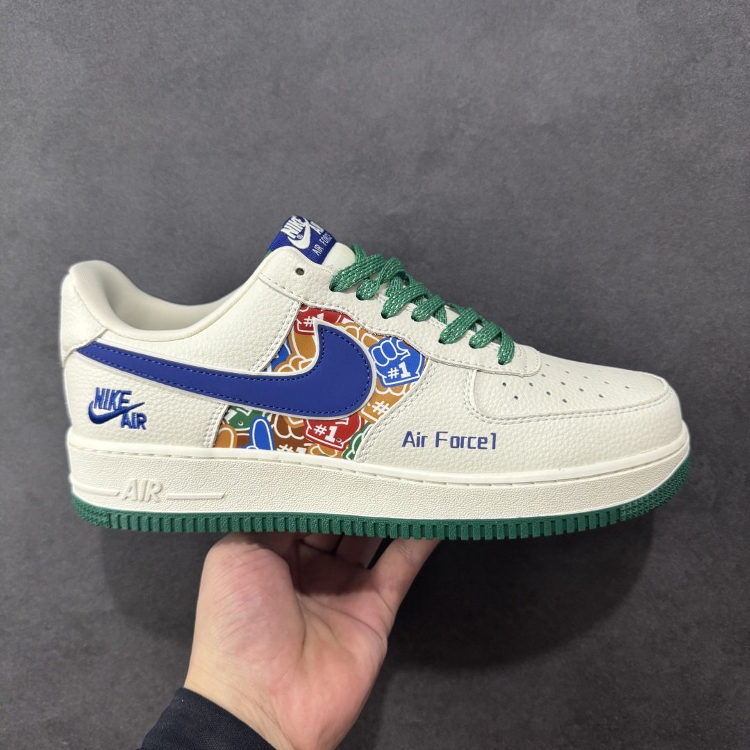 【定制版】Nike Air Force 1\'07 Low 米蓝绿拼接 空军一号低帮休闲板鞋 KJ1688-001  #原楦头原纸板 原装鞋盒 定制五金配件 内置全掌气垫 原厂鞋底   尺码:36 36.5 37.5 38 38.5 39 40 40.5 41 42 42.5 43 44 44.5 45-选品中心
