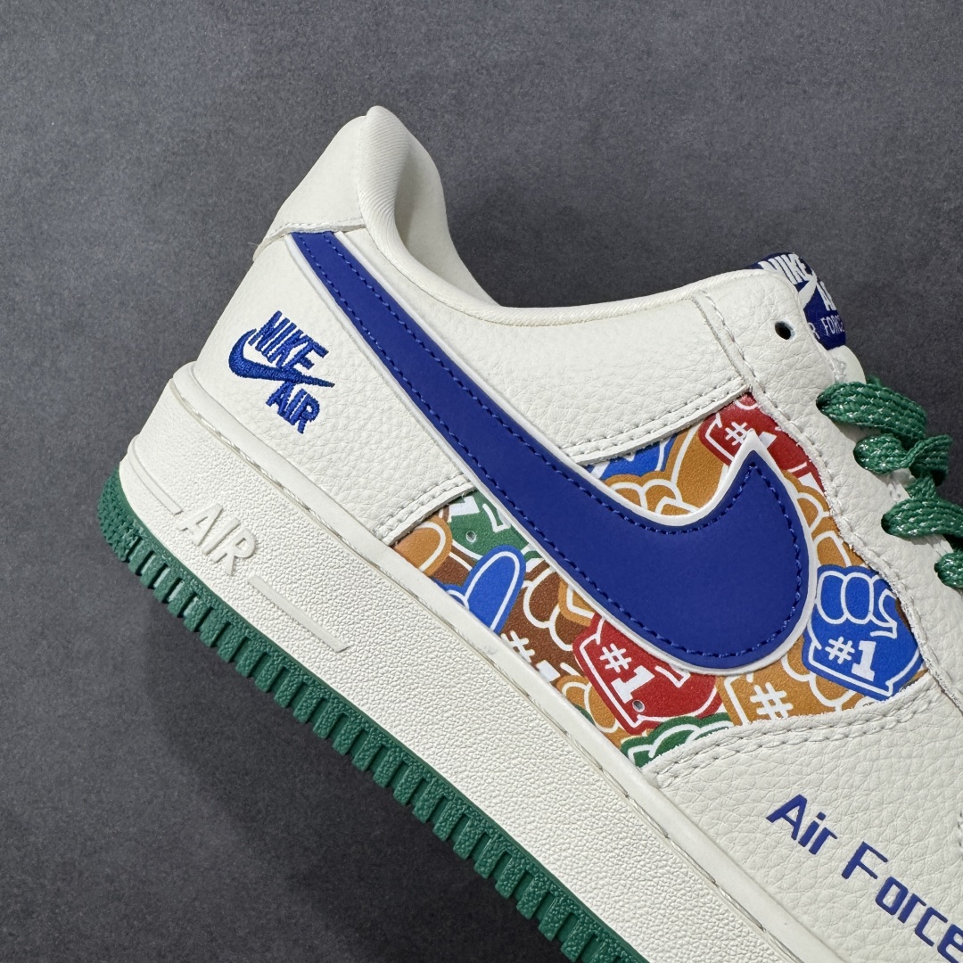 图片[6]-【定制版】Nike Air Force 1\’07 Low 米蓝绿拼接 空军一号低帮休闲板鞋 KJ1688-001  #原楦头原纸板 原装鞋盒 定制五金配件 内置全掌气垫 原厂鞋底   尺码：36 36.5 37.5 38 38.5 39 40 40.5 41 42 42.5 43 44 44.5 45-选品中心