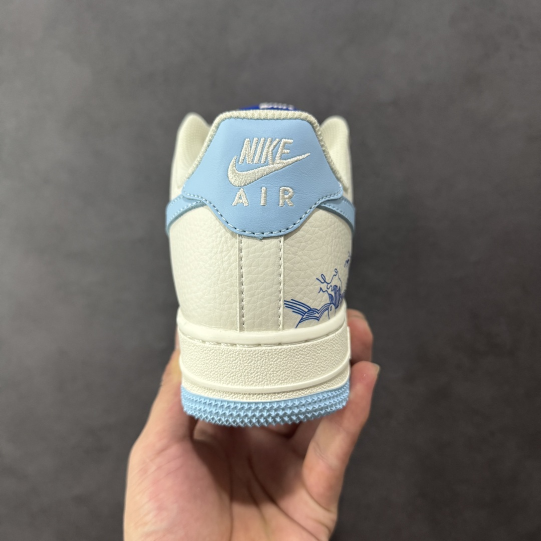 图片[4]-【定制版】Nike Air Force 1\’07 Low 米蓝浪花 空军一号低帮休闲板鞋 CS5288-027  #原楦头原纸板 原装鞋盒 定制五金配件 内置全掌气垫 原厂鞋底   尺码：36 36.5 37.5 38 38.5 39 40 40.5 41 42 42.5 43 44 44.5 45-选品中心