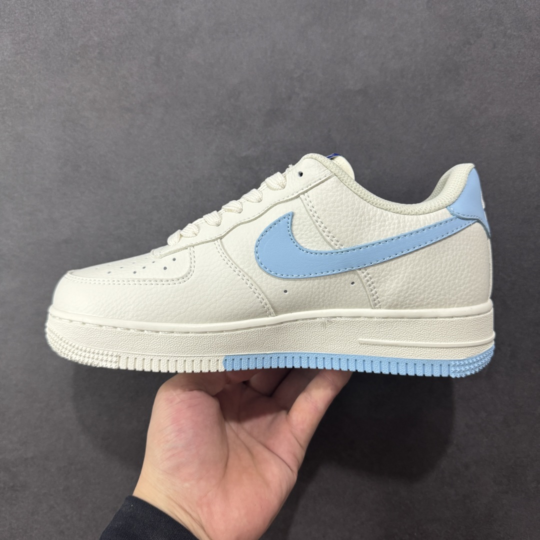 图片[2]-【定制版】Nike Air Force 1\’07 Low 米蓝浪花 空军一号低帮休闲板鞋 CS5288-027  #原楦头原纸板 原装鞋盒 定制五金配件 内置全掌气垫 原厂鞋底   尺码：36 36.5 37.5 38 38.5 39 40 40.5 41 42 42.5 43 44 44.5 45-选品中心