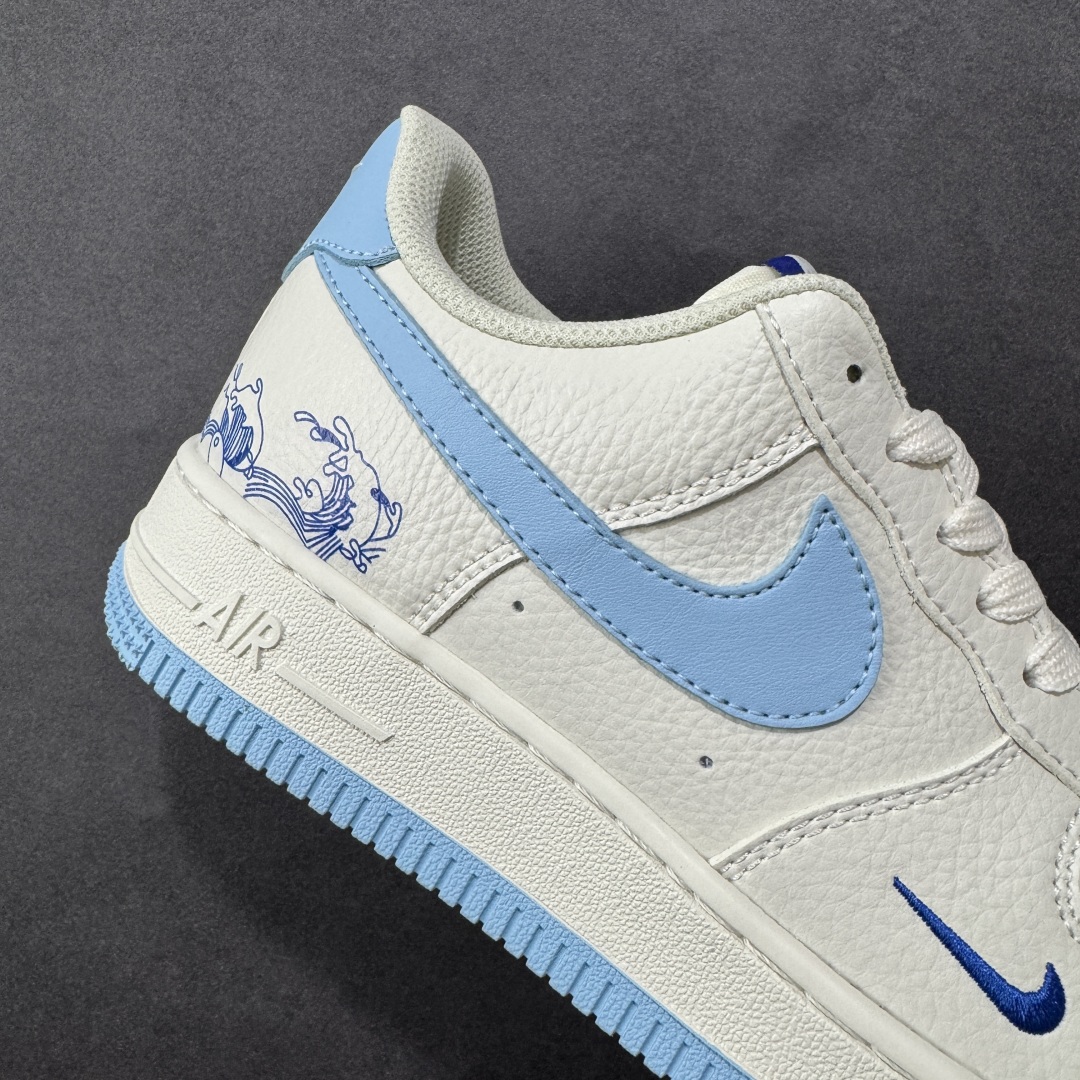 图片[6]-【定制版】Nike Air Force 1\’07 Low 米蓝浪花 空军一号低帮休闲板鞋 CS5288-027  #原楦头原纸板 原装鞋盒 定制五金配件 内置全掌气垫 原厂鞋底   尺码：36 36.5 37.5 38 38.5 39 40 40.5 41 42 42.5 43 44 44.5 45-选品中心