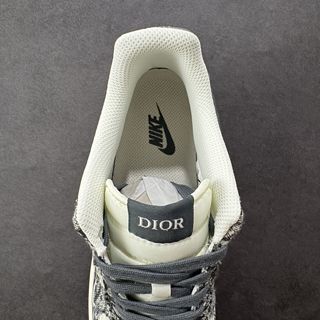 图片[7]-【定制版】Nike Air Force 1\’07 Low 迪奥联名 灰花纹织布 空军一号低帮休闲板鞋 XS1958-580  #原楦头原纸板 原装鞋盒 定制五金配件 内置全掌气垫 原厂鞋底   尺码：36 36.5 37.5 38 38.5 39 40 40.5 41 42 42.5 43 44 44.5 45-选品中心