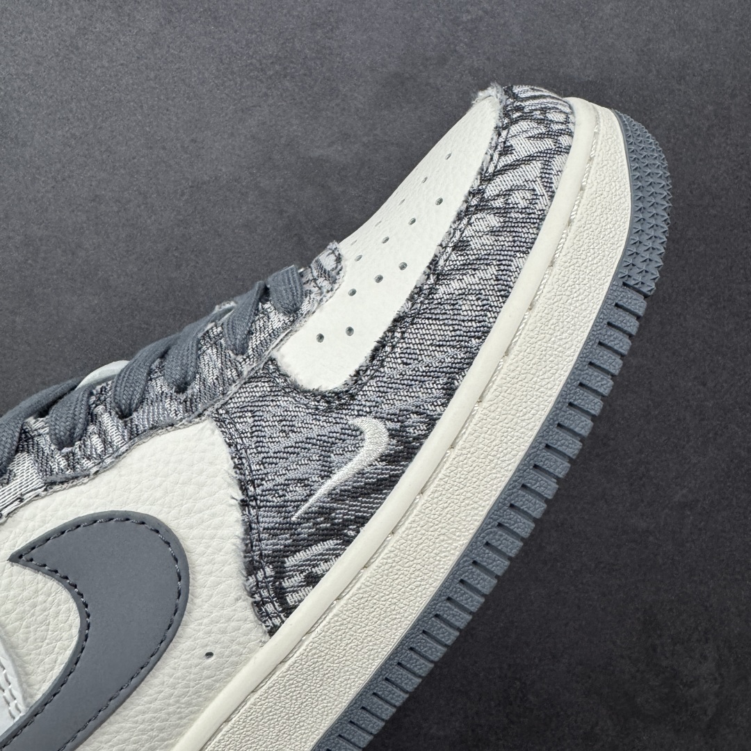 图片[5]-【定制版】Nike Air Force 1\’07 Low 迪奥联名 灰花纹织布 空军一号低帮休闲板鞋 XS1958-580  #原楦头原纸板 原装鞋盒 定制五金配件 内置全掌气垫 原厂鞋底   尺码：36 36.5 37.5 38 38.5 39 40 40.5 41 42 42.5 43 44 44.5 45-选品中心