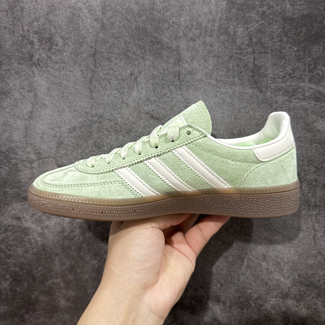 
【纯原版】Adidas Handball Spezial  阿迪达斯经典款牛皮复古休闲板鞋 绿白生胶 