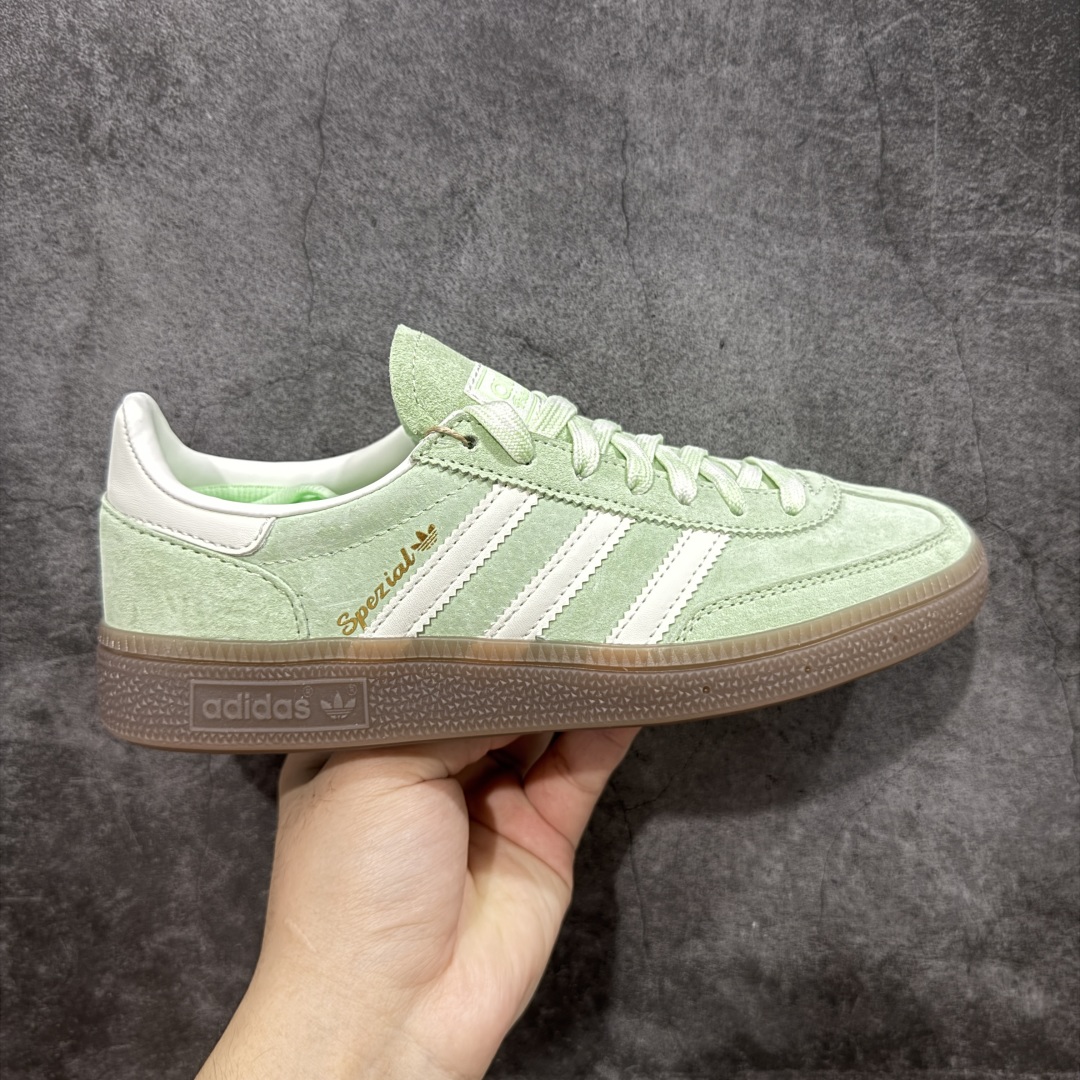 
【纯原版】Adidas Handball Spezial  阿迪达斯经典款牛皮复古休闲板鞋 绿白生胶 