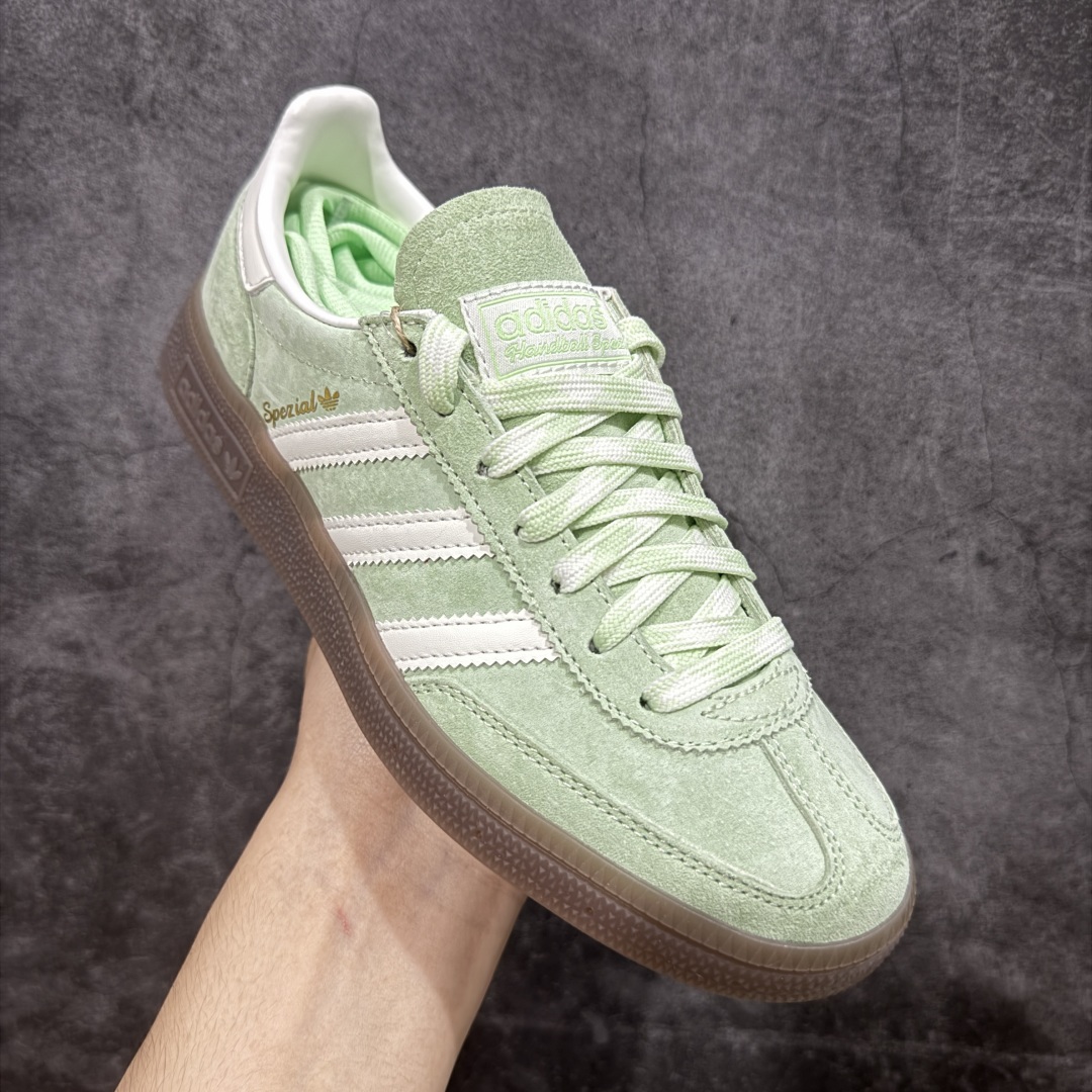 
【纯原版】Adidas Handball Spezial  阿迪达斯经典款牛皮复古休闲板鞋 绿白生胶 