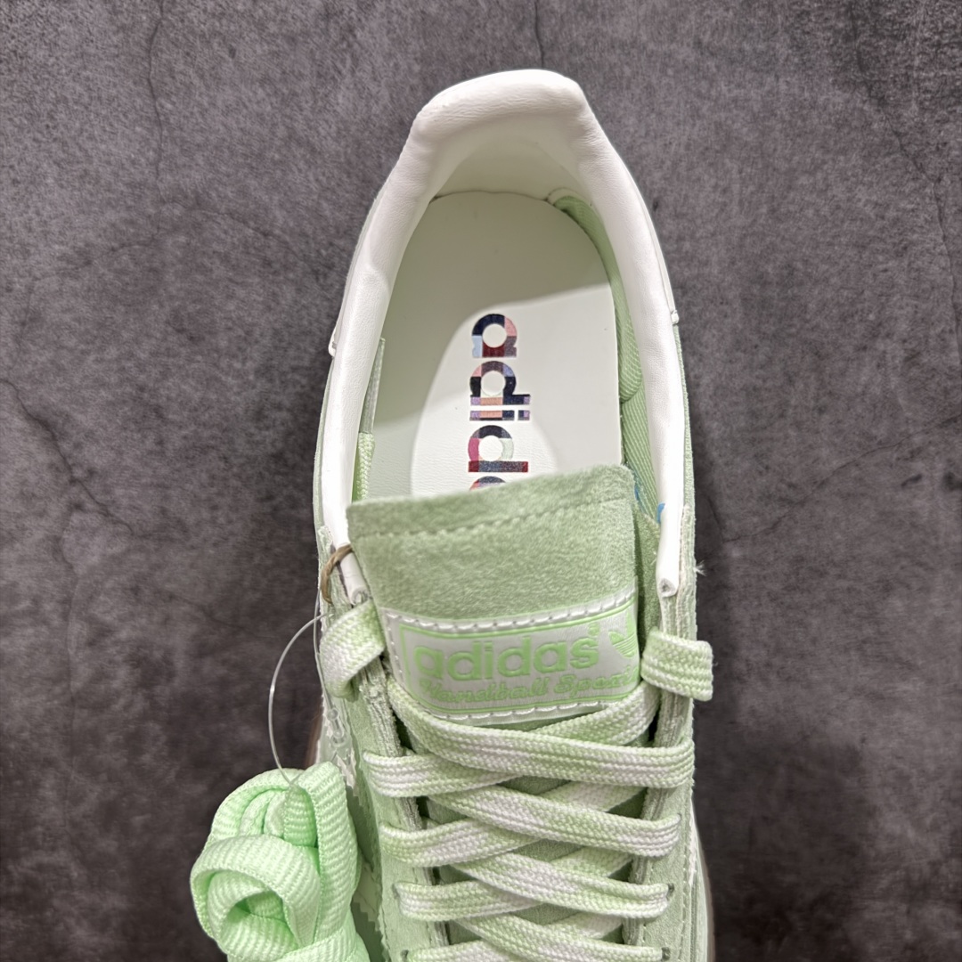 
【纯原版】Adidas Handball Spezial  阿迪达斯经典款牛皮复古休闲板鞋 绿白生胶 