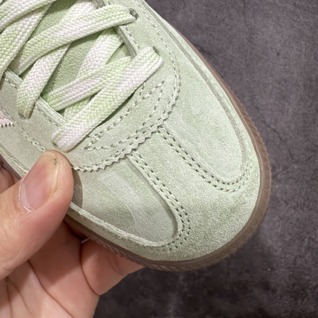 
【纯原版】Adidas Handball Spezial  阿迪达斯经典款牛皮复古休闲板鞋 绿白生胶 