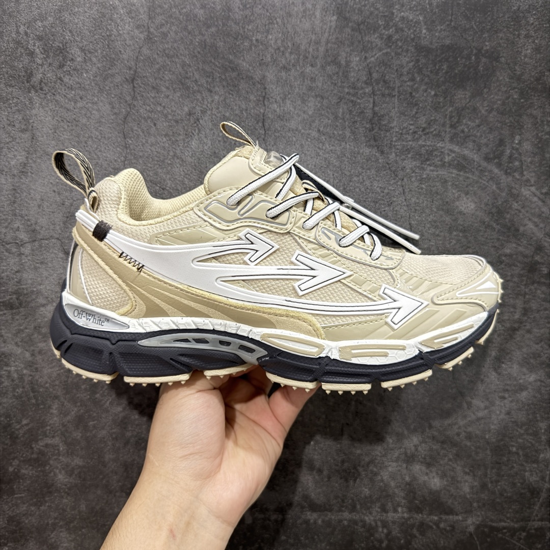 
【纯原OK版本】Off-White 低帮复古休闲鞋 组合而成-通货版本用的是一体描膝,不仅成本节约脚感