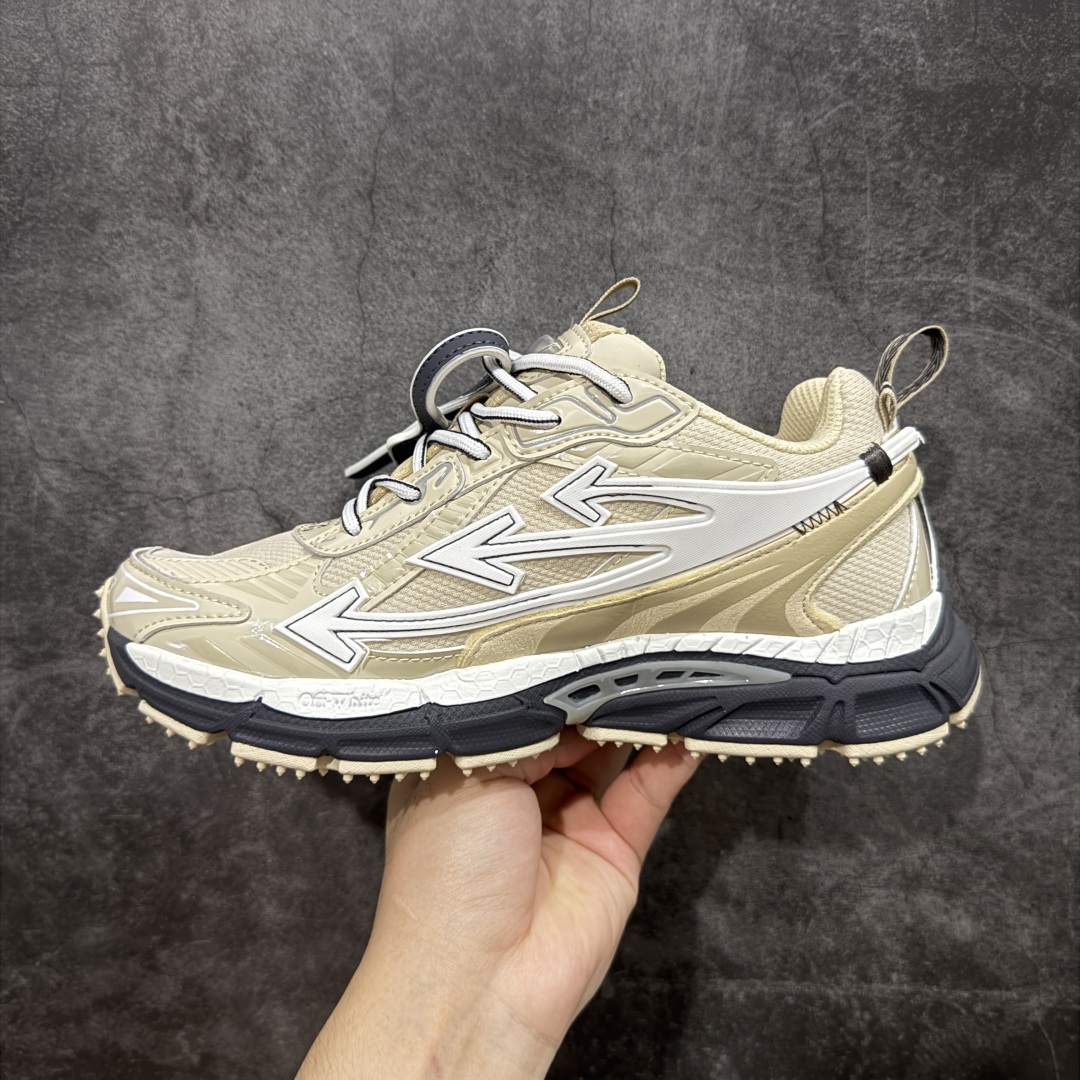 
【纯原OK版本】Off-White 低帮复古休闲鞋 组合而成-通货版本用的是一体描膝,不仅成本节约脚感