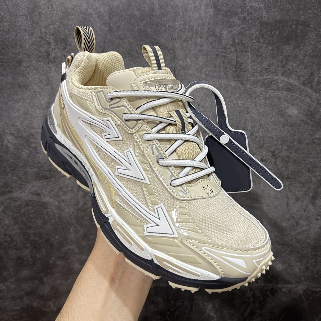 
【纯原OK版本】Off-White 低帮复古休闲鞋 组合而成-通货版本用的是一体描膝,不仅成本节约脚感