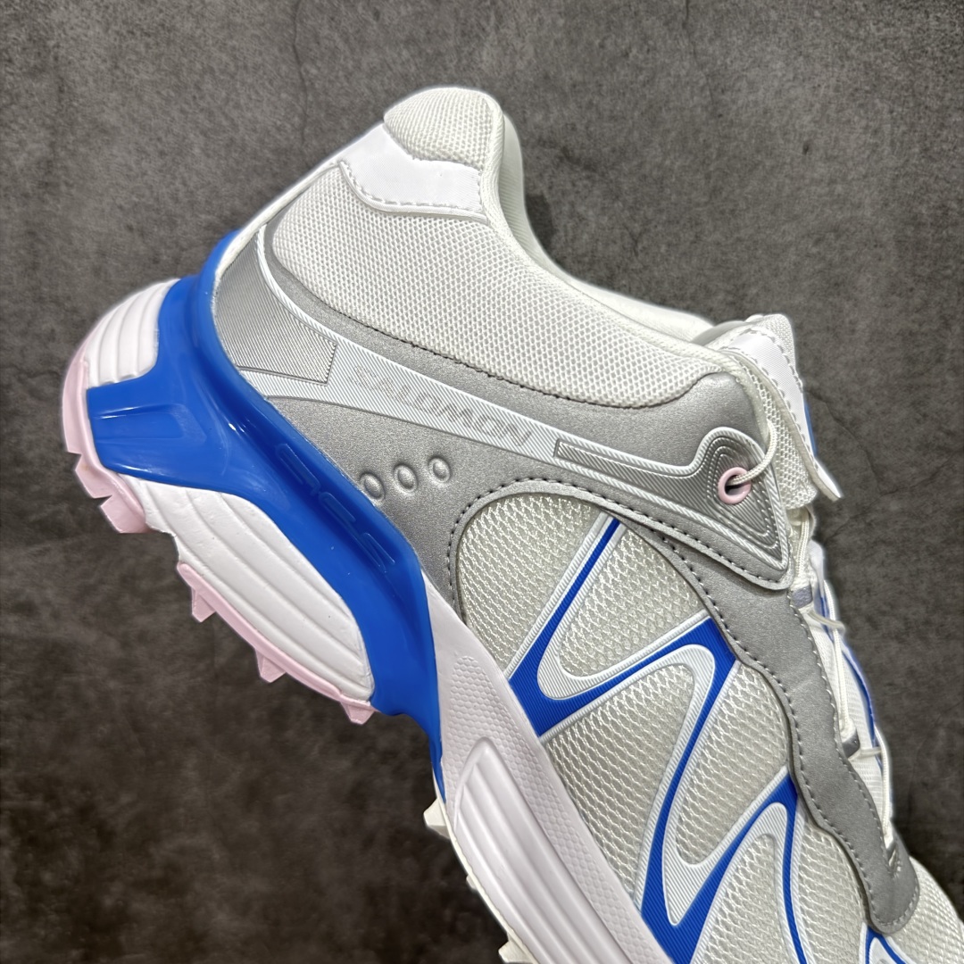 图片[7]-【666版本】SALOMON 萨洛蒙 XT-WHISPER 舒适百搭耐磨轻便低帮 休闲越野训练城市通勤跑步鞋 男女同款 白蓝色 纯原外贸平台特供订单 耗时半年巨作 #全套原纸板楦头开发 #原厂特供网布配套加持 #确保原汁原味 完美呈现版型 #原档数据独家私模五层组合大底 #男女鞋同步官方开发至46 #原装Ortholite轻量化鞋垫 #中底布带钢印编号 原厂TPU锁扣 #进口港宝加持 后跟自然饱满 还原公司包裹性 #鞋面采用SENSIFT贴合技术 #全方位贴合包裹脚型 #鞋跟部鞋底牵引设计 #提供强大的抓地性能 #更适应野外崎岖不平的道路 #基于 SALOMON 初代 XT 鞋身造型并搭载 4D ADVANCED CHASSIS™ 大底打造而成 为这款 XT-WHISPER 带来了多项足部控制与保护等功能性 如在运动过程中控制左右晃动的过程而提高稳定性、改善长途越野过程中足中到足尖的过渡、提高感知岩石的精确度以抵抗尖锐物体对脚底的伤害以及采用动态缓冲来增强穿着舒适感 从而减轻疲劳感 使 XT-WHISPER 成为一双舒适且安全的户外之履 货号：479821 尺码：36 36.5 37.5 38 38.5 39 40 40.5 41 42 42.5 43 44 45 46-选品中心