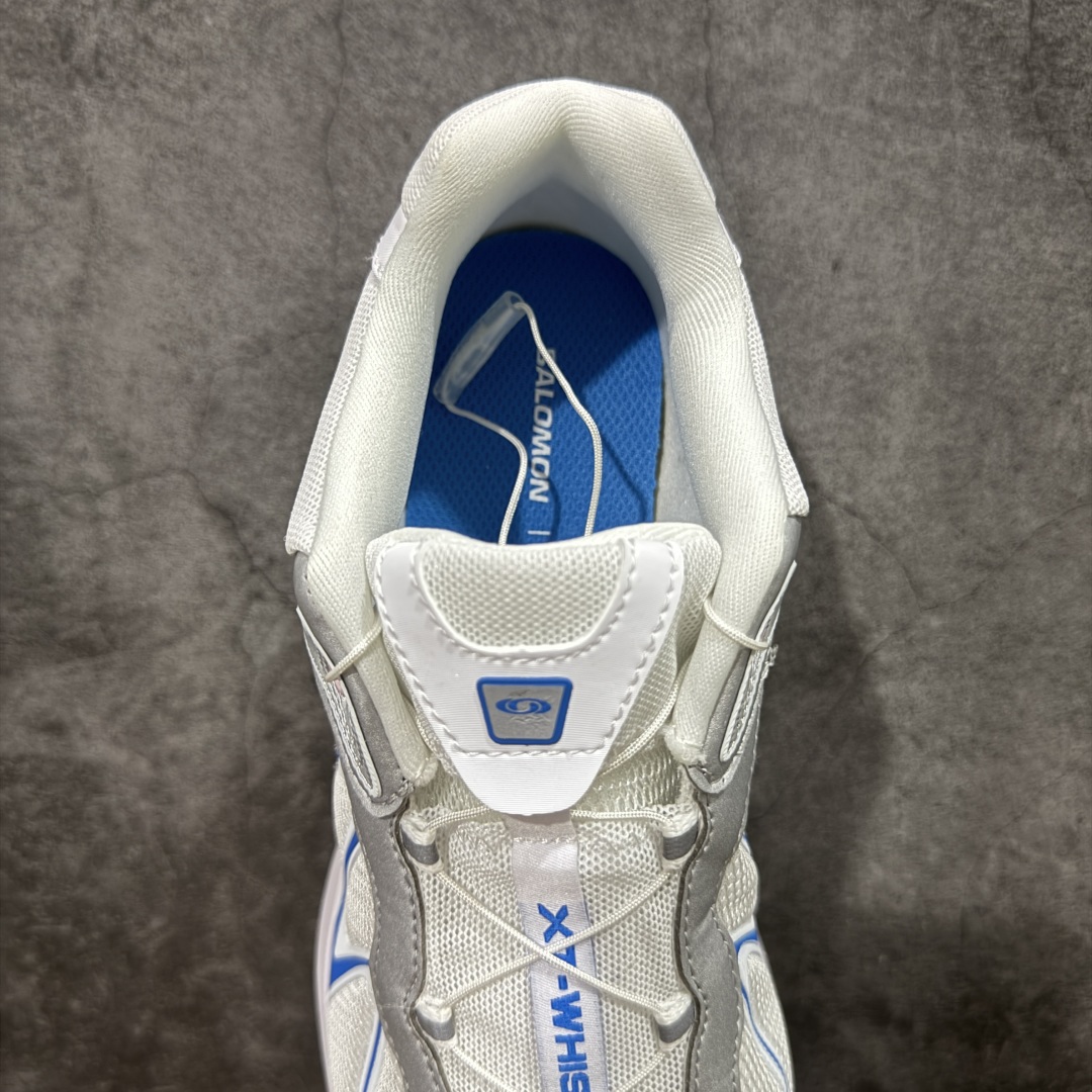 图片[8]-【666版本】SALOMON 萨洛蒙 XT-WHISPER 舒适百搭耐磨轻便低帮 休闲越野训练城市通勤跑步鞋 男女同款 白蓝色 纯原外贸平台特供订单 耗时半年巨作 #全套原纸板楦头开发 #原厂特供网布配套加持 #确保原汁原味 完美呈现版型 #原档数据独家私模五层组合大底 #男女鞋同步官方开发至46 #原装Ortholite轻量化鞋垫 #中底布带钢印编号 原厂TPU锁扣 #进口港宝加持 后跟自然饱满 还原公司包裹性 #鞋面采用SENSIFT贴合技术 #全方位贴合包裹脚型 #鞋跟部鞋底牵引设计 #提供强大的抓地性能 #更适应野外崎岖不平的道路 #基于 SALOMON 初代 XT 鞋身造型并搭载 4D ADVANCED CHASSIS™ 大底打造而成 为这款 XT-WHISPER 带来了多项足部控制与保护等功能性 如在运动过程中控制左右晃动的过程而提高稳定性、改善长途越野过程中足中到足尖的过渡、提高感知岩石的精确度以抵抗尖锐物体对脚底的伤害以及采用动态缓冲来增强穿着舒适感 从而减轻疲劳感 使 XT-WHISPER 成为一双舒适且安全的户外之履 货号：479821 尺码：36 36.5 37.5 38 38.5 39 40 40.5 41 42 42.5 43 44 45 46-选品中心