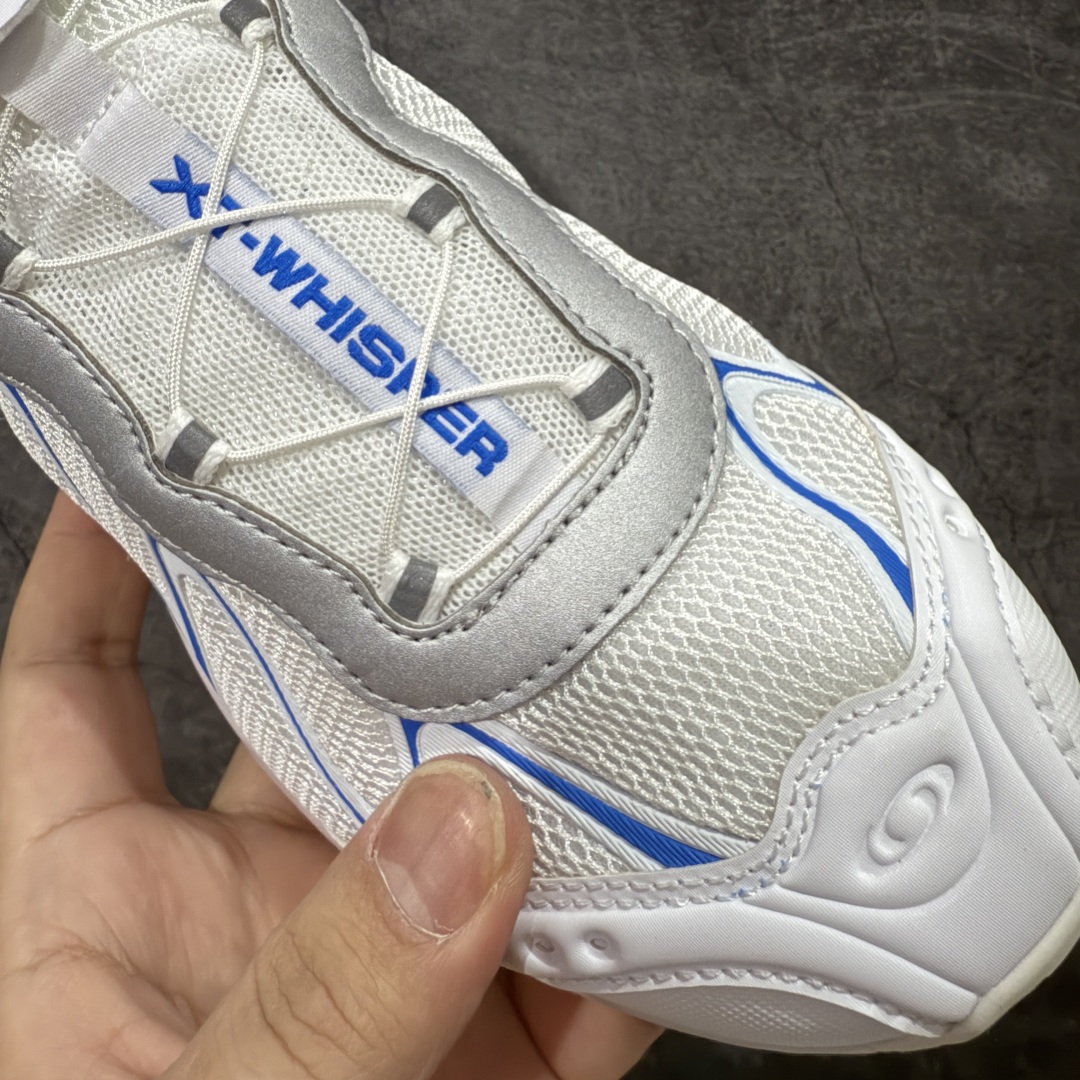 图片[5]-【666版本】SALOMON 萨洛蒙 XT-WHISPER 舒适百搭耐磨轻便低帮 休闲越野训练城市通勤跑步鞋 男女同款 白蓝色 纯原外贸平台特供订单 耗时半年巨作 #全套原纸板楦头开发 #原厂特供网布配套加持 #确保原汁原味 完美呈现版型 #原档数据独家私模五层组合大底 #男女鞋同步官方开发至46 #原装Ortholite轻量化鞋垫 #中底布带钢印编号 原厂TPU锁扣 #进口港宝加持 后跟自然饱满 还原公司包裹性 #鞋面采用SENSIFT贴合技术 #全方位贴合包裹脚型 #鞋跟部鞋底牵引设计 #提供强大的抓地性能 #更适应野外崎岖不平的道路 #基于 SALOMON 初代 XT 鞋身造型并搭载 4D ADVANCED CHASSIS™ 大底打造而成 为这款 XT-WHISPER 带来了多项足部控制与保护等功能性 如在运动过程中控制左右晃动的过程而提高稳定性、改善长途越野过程中足中到足尖的过渡、提高感知岩石的精确度以抵抗尖锐物体对脚底的伤害以及采用动态缓冲来增强穿着舒适感 从而减轻疲劳感 使 XT-WHISPER 成为一双舒适且安全的户外之履 货号：479821 尺码：36 36.5 37.5 38 38.5 39 40 40.5 41 42 42.5 43 44 45 46-选品中心