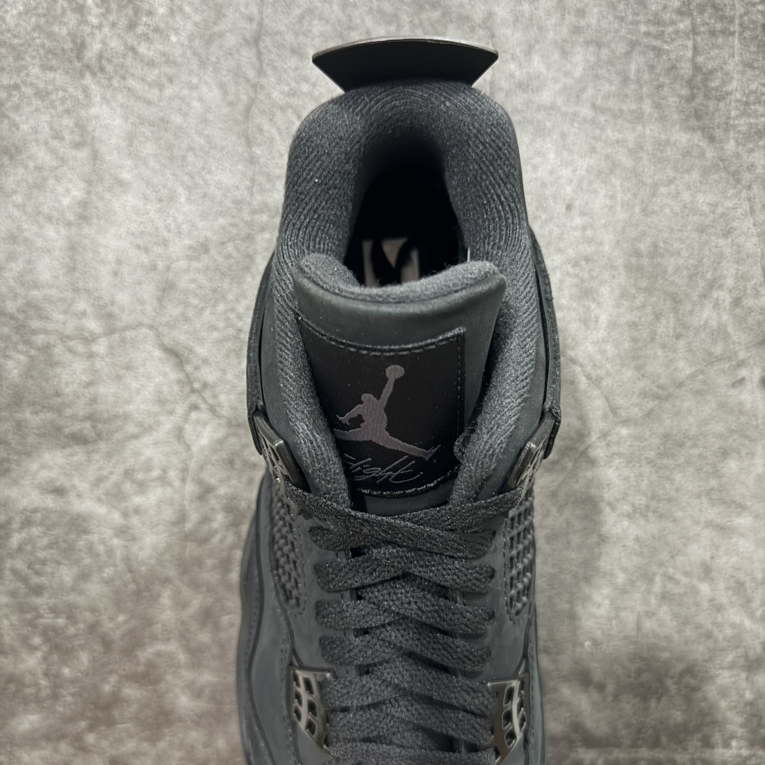 图片[8]-【原厂版】 Air Jordan 4 Retro \”Black Cat\” 乔4 AJ4复刻全新黑猫 2.0 全新升级改良 顶级原厂麂皮绒感到位 原鞋原楦原纸板同源开发 完美呈现乔4的版型 内侧正确双色网格 还原细节 原厂皮料 正确气垫颜色 正确网格工艺 正确拉帮工艺 全鞋原装材料制作 原档案原模具打造 支持全方位与正品对比 尺码：40 40.5 41 42 42.5 43 44 44.5 45 46 47.5-选品中心