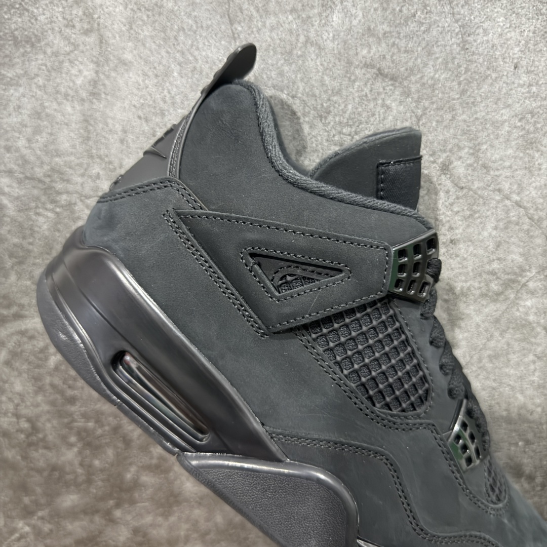 图片[7]-【原厂版】 Air Jordan 4 Retro \”Black Cat\” 乔4 AJ4复刻全新黑猫 2.0 全新升级改良 顶级原厂麂皮绒感到位 原鞋原楦原纸板同源开发 完美呈现乔4的版型 内侧正确双色网格 还原细节 原厂皮料 正确气垫颜色 正确网格工艺 正确拉帮工艺 全鞋原装材料制作 原档案原模具打造 支持全方位与正品对比 尺码：40 40.5 41 42 42.5 43 44 44.5 45 46 47.5-选品中心
