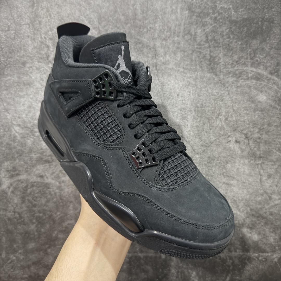 图片[3]-【原厂版】 Air Jordan 4 Retro \”Black Cat\” 乔4 AJ4复刻全新黑猫 2.0 全新升级改良 顶级原厂麂皮绒感到位 原鞋原楦原纸板同源开发 完美呈现乔4的版型 内侧正确双色网格 还原细节 原厂皮料 正确气垫颜色 正确网格工艺 正确拉帮工艺 全鞋原装材料制作 原档案原模具打造 支持全方位与正品对比 尺码：40 40.5 41 42 42.5 43 44 44.5 45 46 47.5-选品中心