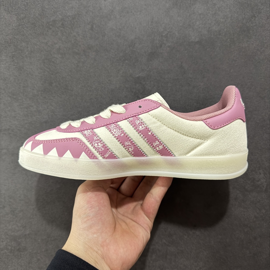 图片[2]-【定制版】adidas originals Samba OG 粉白拉布布 桑巴舞系列复古经典轻便板鞋 此款以简约大方的造型设计 给人以随性休闲的时尚格调 穿着舒适轻便，运动灵活自如 满足日常个性穿搭 货号：DM1234 017 尺码：36 36.5 37 38 38.5 39 40-选品中心