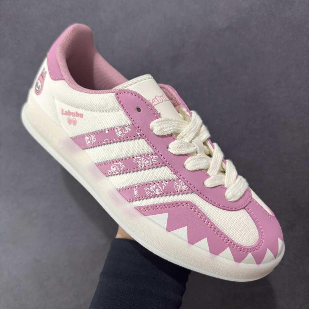 图片[3]-【定制版】adidas originals Samba OG 粉白拉布布 桑巴舞系列复古经典轻便板鞋 此款以简约大方的造型设计 给人以随性休闲的时尚格调 穿着舒适轻便，运动灵活自如 满足日常个性穿搭 货号：DM1234 017 尺码：36 36.5 37 38 38.5 39 40-选品中心