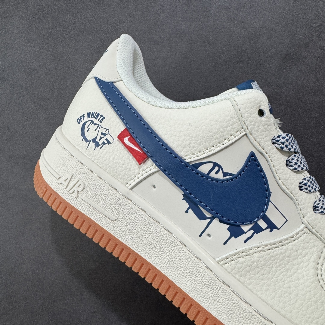 图片[6]-【定制版】Nike Air Force 1‘07 Low 联名 爱心米蓝生胶 空军一号低帮休闲板鞋  #原楦头原纸板 原装鞋盒 原厂鞋底 超高清洁度 细节完美  货号：QW5836-001 尺码：36 36.5 37.5 38 38.5 39 40 40.5 41 42 42.5 43 44 44.5 45-选品中心