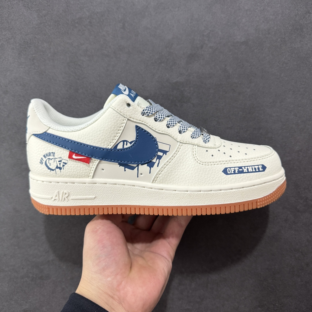 【定制版】Nike Air Force 1‘07 Low 联名 爱心米蓝生胶 空军一号低帮休闲板鞋  #原楦头原纸板 原装鞋盒 原厂鞋底 超高清洁度 细节完美  货号:QW5836-001 尺码:36 36.5 37.5 38 38.5 39 40 40.5 41 42 42.5 43 44 44.5 45-选品中心