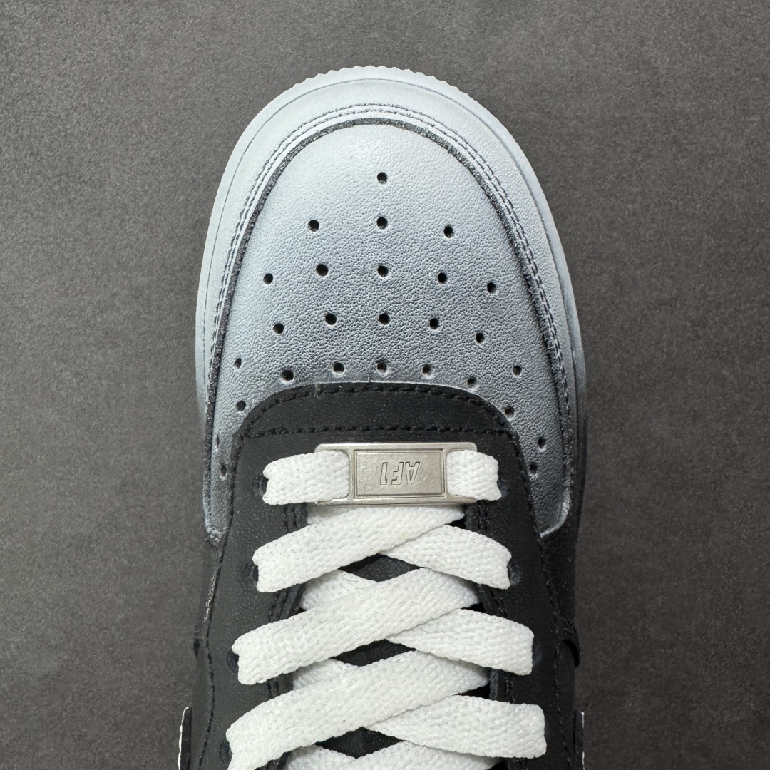 图片[8]-【定制版】Nike Air Force 1 Low 07 渐变白黑 原楦头原纸板 打造纯正低帮空军版型 专注外贸渠道 全掌内置蜂窝气垫 原盒配件 原厂中底钢印、拉帮完美 货号：CW2288 018 尺码：36 36.5 37.5 38 38.5 39 40 40.5 41 42 42.5 43 44 44.5 45-选品中心