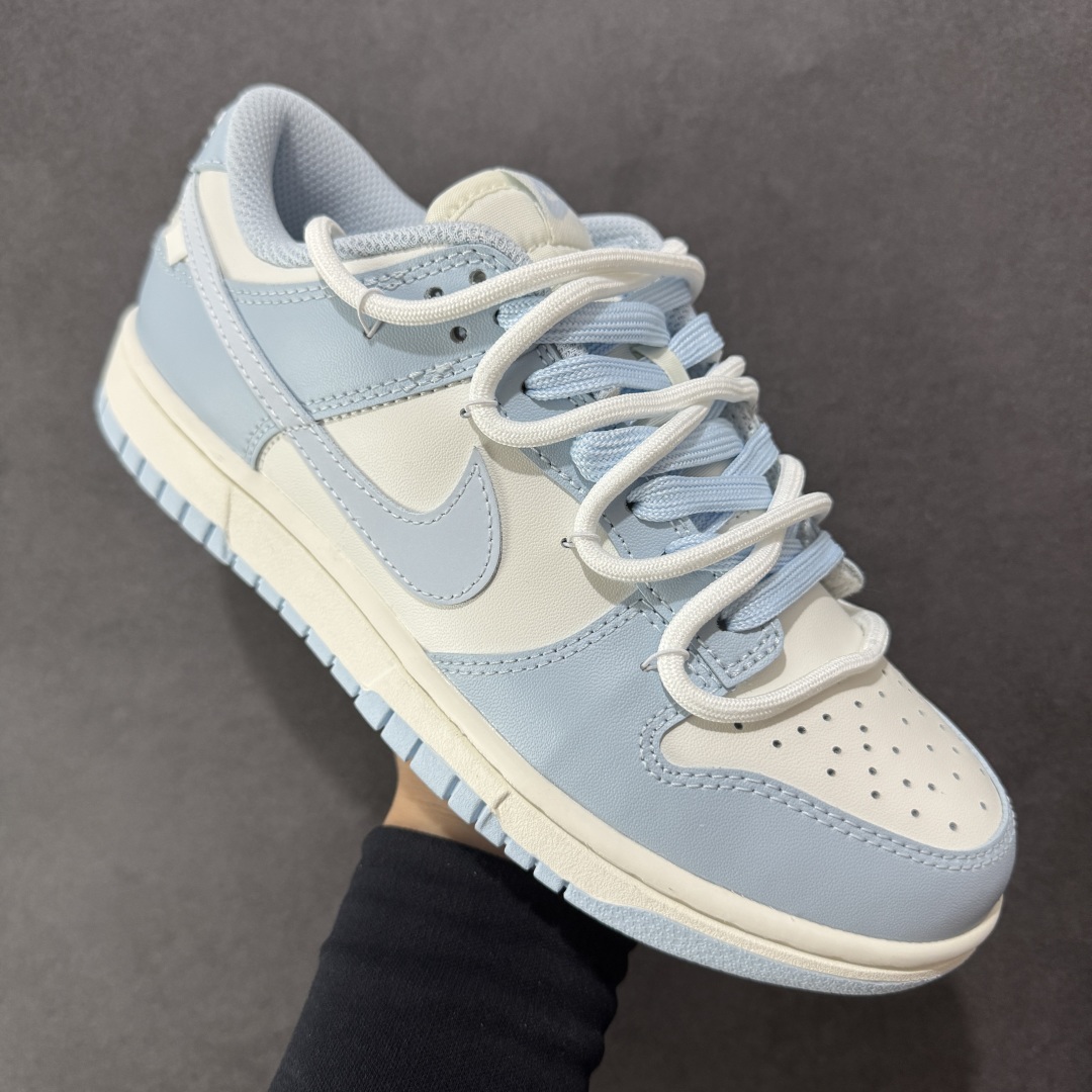 图片[3]-【YC纯原版】Nike SB Dunk Low \”Just Do It\” 绑带 洛水 米白蓝 周年高端定制 低帮休闲板鞋 #定制鞋盒 超高清洁度 皮料切割干净无任何毛边 细节完美 货号：BW0510-060 尺码： 36 36.5 37.5 38 36.5 39 40 40.5 41 42 42.5 43 44 45-选品中心