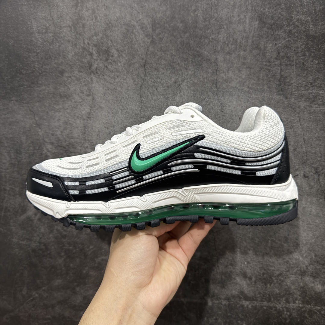 图片[2]-【纯原版】Comme Des Garcons Homme Plus x Nk Air Max TL 2.5 Pack 川久保玲联名气垫跑鞋 纯原版本 鞋款采用透气网眼布和皮革材料 确保了穿着的轻盈与耐用 前掌和后跟上的迷你 Swoosh 标志 彰显了 Nike 品牌的经典元素 后跟和鞋垫上有 CDG 品牌标识 进一步强调了此次的合作身份 货号： FZ4110-100  尺码：36 3675 37.5 38 38.5 39 40 40.5 41 42 42.5 43 44 45-选品中心