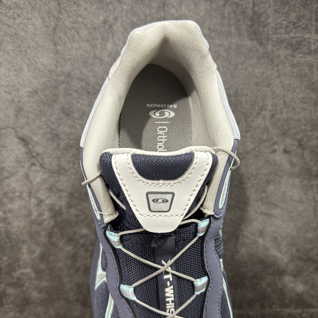 图片[8]-【666版本】SALOMON 萨洛蒙 XT-WHISPER 舒适百搭耐磨轻便低帮 休闲越野训练城市通勤跑步鞋 男女同款 灰蓝色 纯原外贸平台特供订单 耗时半年巨作 #全套原纸板楦头开发 #原厂特供网布配套加持 #确保原汁原味 完美呈现版型 #原档数据独家私模五层组合大底 #男女鞋同步官方开发至46 #原装Ortholite轻量化鞋垫 #中底布带钢印编号 原厂TPU锁扣 #进口港宝加持 后跟自然饱满 还原公司包裹性 #鞋面采用SENSIFT贴合技术 #全方位贴合包裹脚型 #鞋跟部鞋底牵引设计 #提供强大的抓地性能 #更适应野外崎岖不平的道路 #基于 SALOMON 初代 XT 鞋身造型并搭载 4D ADVANCED CHASSIS™ 大底打造而成 为这款 XT-WHISPER 带来了多项足部控制与保护等功能性 如在运动过程中控制左右晃动的过程而提高稳定性、改善长途越野过程中足中到足尖的过渡、提高感知岩石的精确度以抵抗尖锐物体对脚底的伤害以及采用动态缓冲来增强穿着舒适感 从而减轻疲劳感 使 XT-WHISPER 成为一双舒适且安全的户外之履 货号：479790 尺码：36 36.5 37.5 38 38.5 39 40 40.5 41 42 42.5 43 44 45 46-选品中心