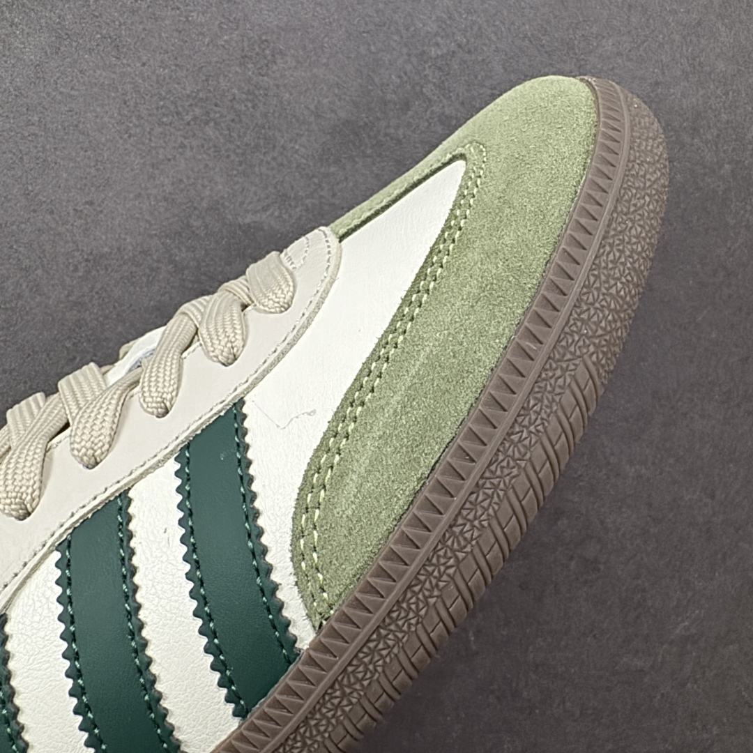图片[5]-【定制版】adidas originals Samba OG x GUCCI 绿白 桑巴舞系列复古经典轻便板鞋 此款以简约大方的造型设计 给人以随性休闲的时尚格调 穿着舒适轻便，运动灵活自如 满足日常个性穿搭 货号：GJ75804 尺码：36 36.5 37 38 38.5 39 40 40.5 41 42 42.5 43 44 44.5 45-选品中心