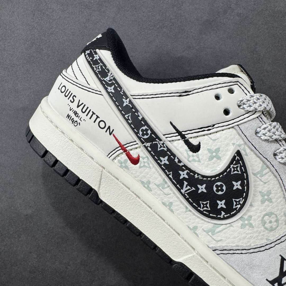 图片[6]-【定制版】Nike SB Dunk Low LV联名 黑勾印花 周年高端定制 低帮休闲板鞋  #定制鞋盒 大厂纯原品质出货 超高清洁度 皮料切割干净无任何毛边 细节完美   货号：YX5066-365 尺码：36 36.5 37.5 38 38.5 39 40 40.5 41 42 42.5 43 44 44.5 45-选品中心